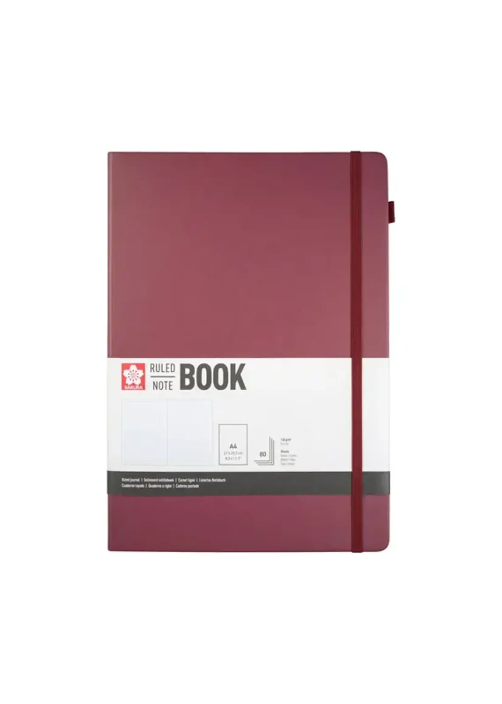 SAKURA Sakura Gelijnd Harde Kaft Notitieboek A4 Moerbei