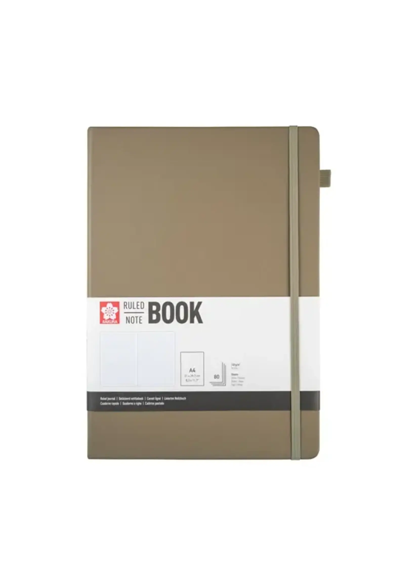 SAKURA Sakura gelijnd harde kaft notitieboek A4 Sintel