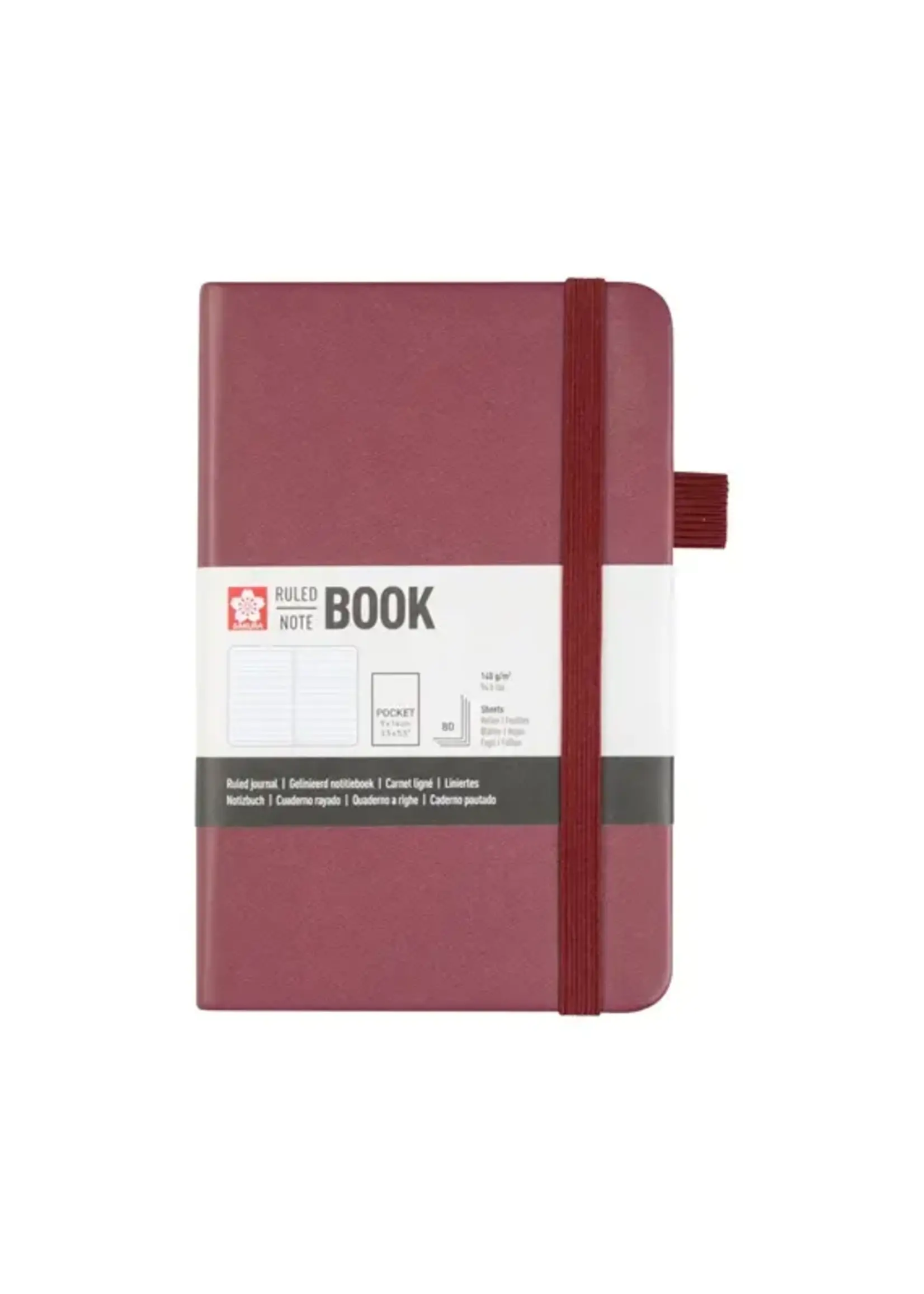 SAKURA Sakura gelijnd harde kaft notitieboek pocket Moerbei