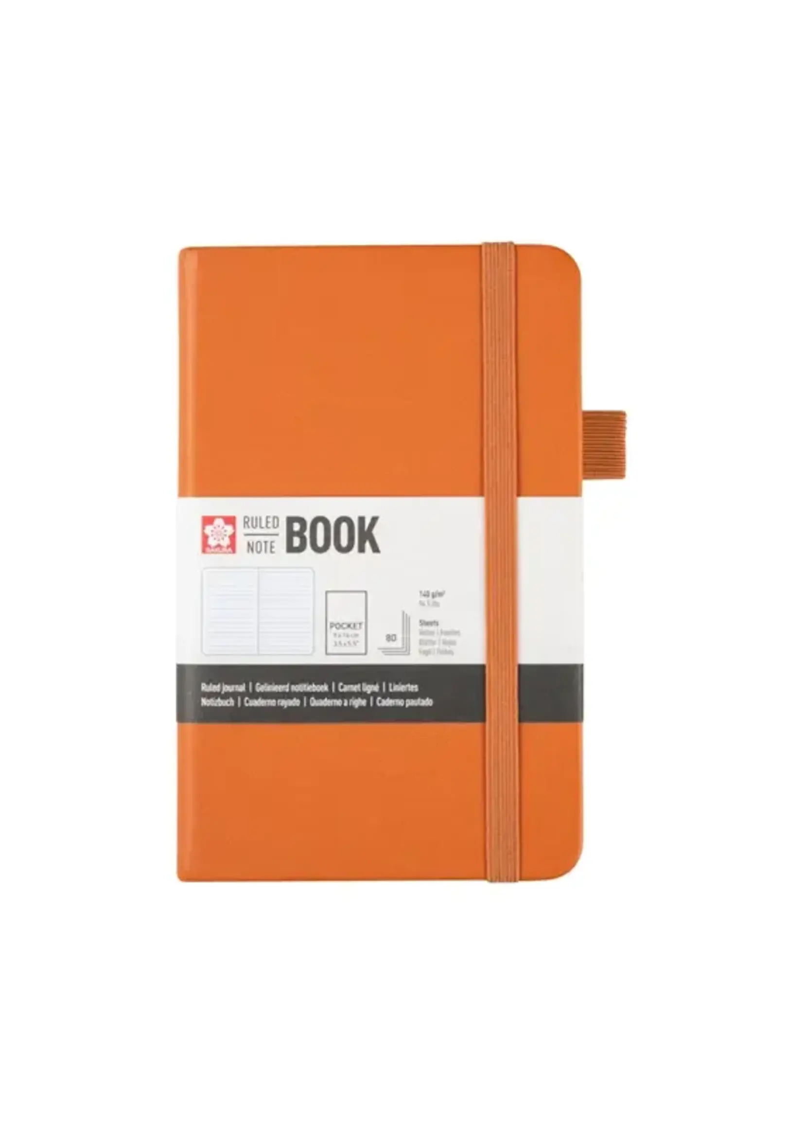 SAKURA Sakura gelijnd harde kaft notitieboek pocket Amber