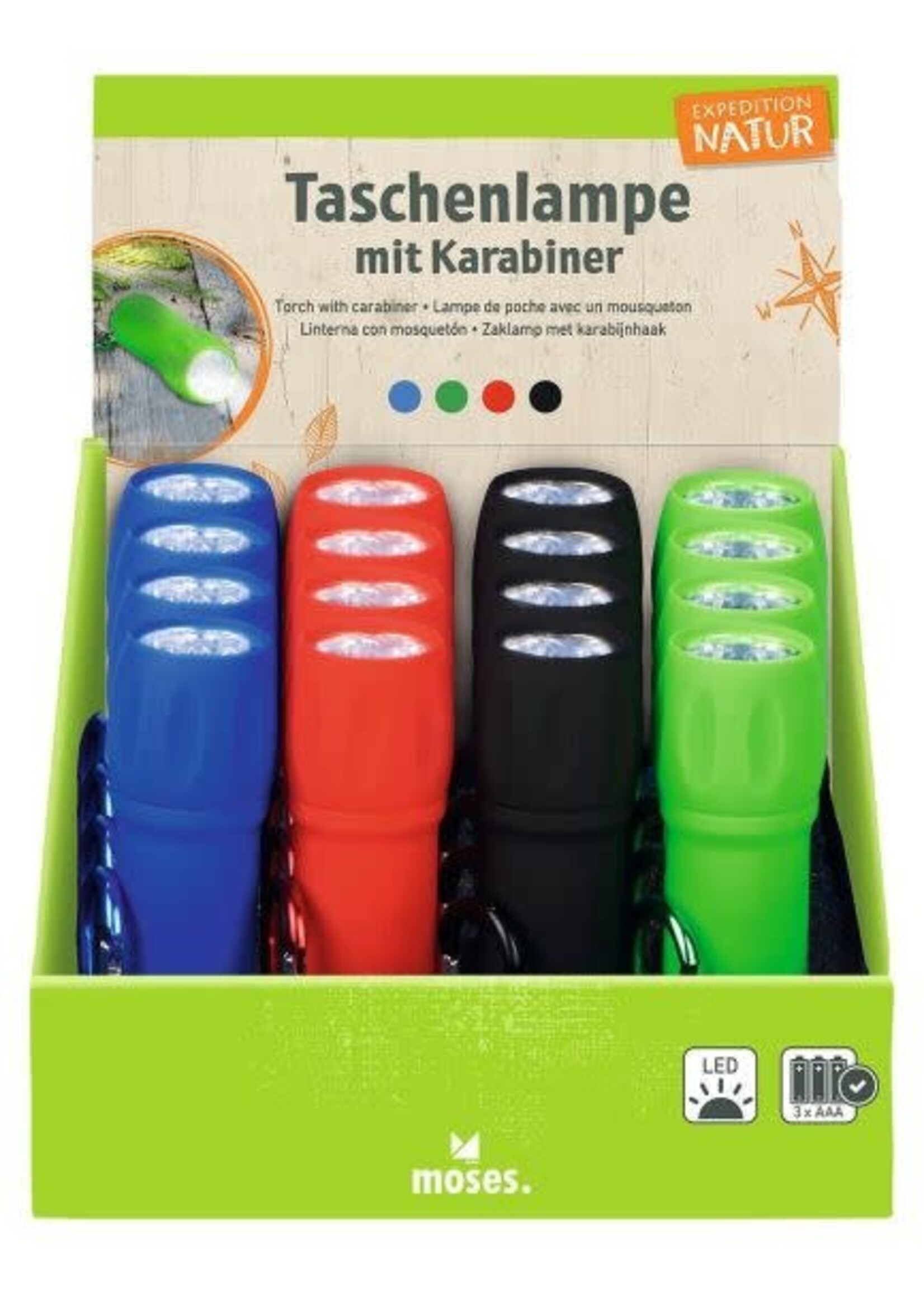 expedition natur Natuur zaklamp met karabijnhaak