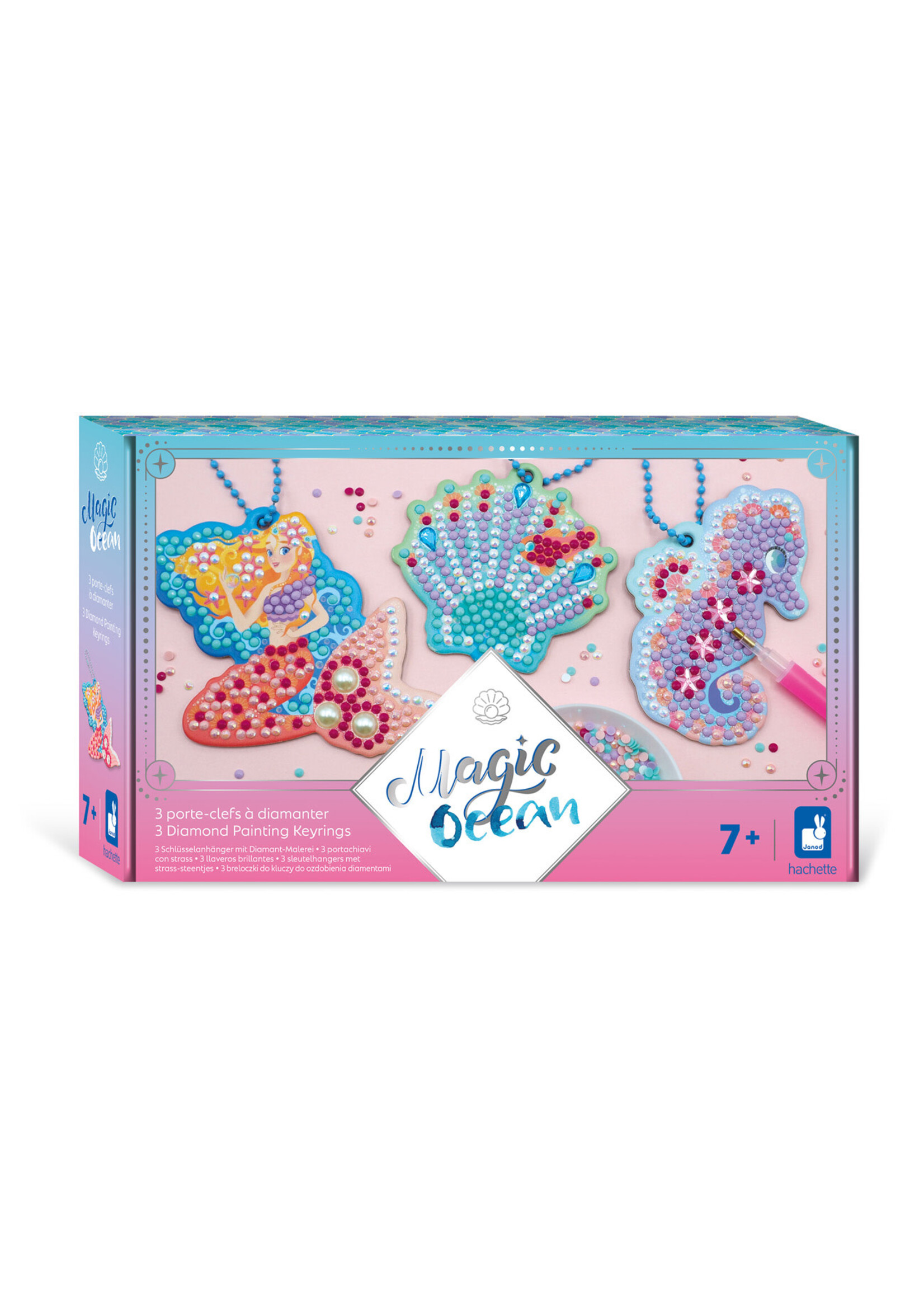 Janod Janod Atelier – Magic Ocean – Sleutelhangers met strass