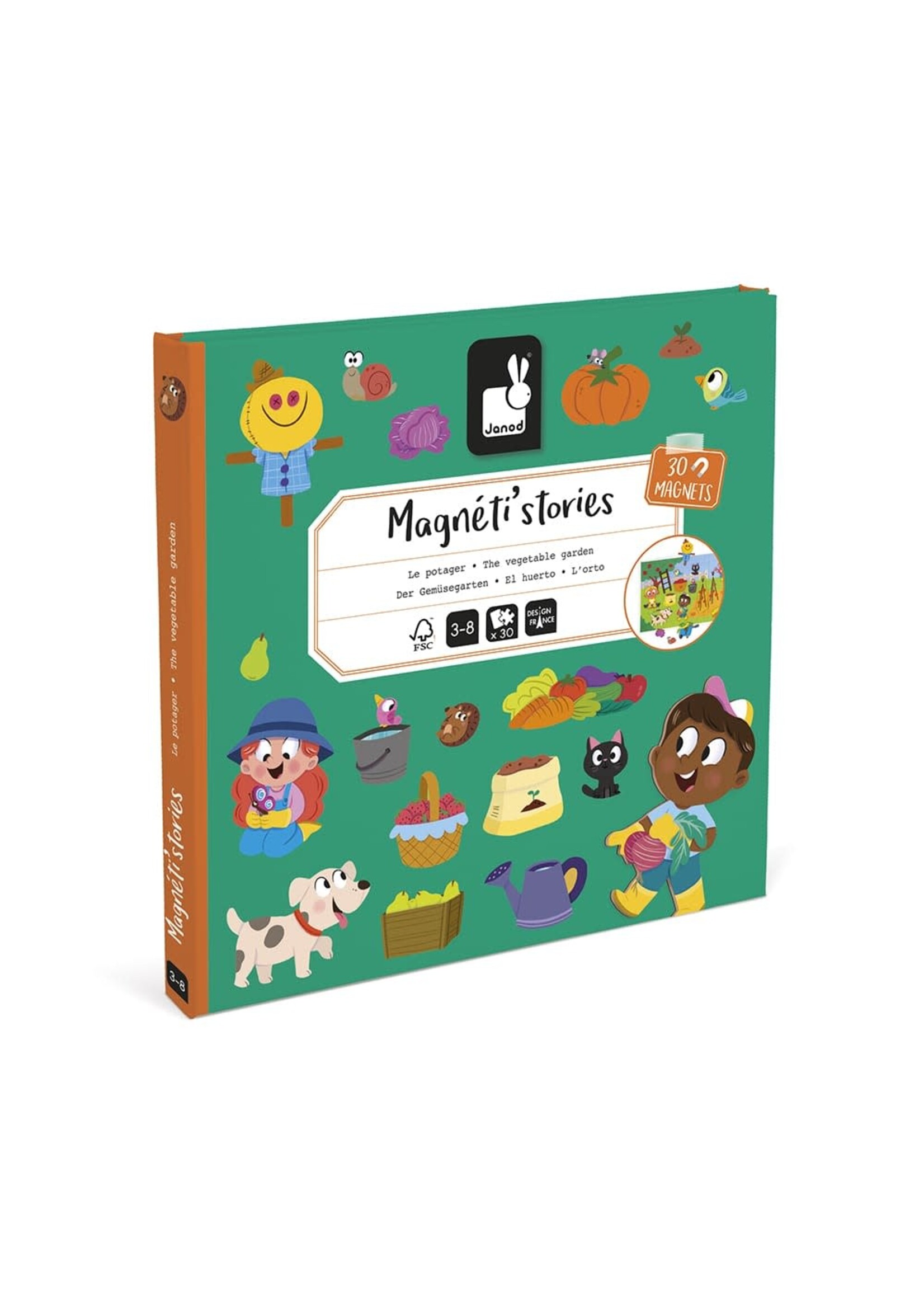 Janod Janod magneetboek de Groentetuin