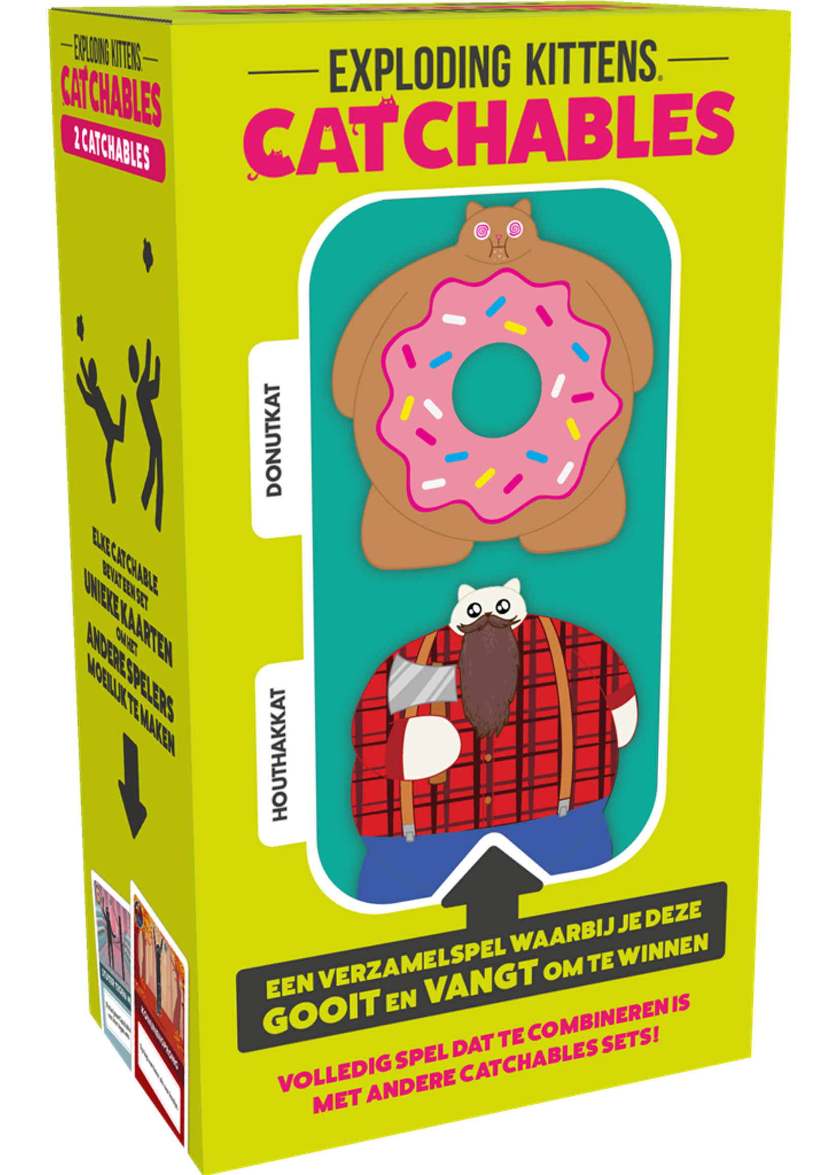 Asmodee Exploding Kittens Catchables Houthakkat & Donutkat