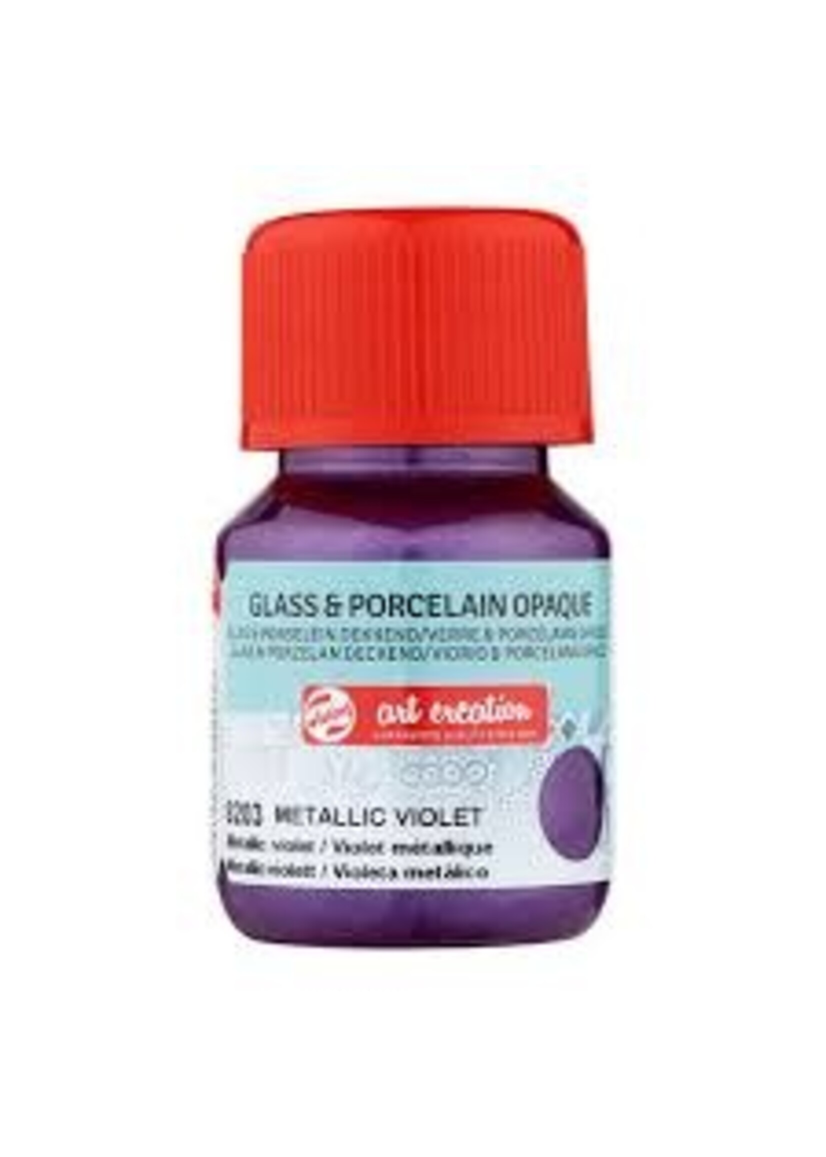 Talens Talens Art Creation Glass & Porcelain Dekkend Fles 30 ml Metallic Violet 8203