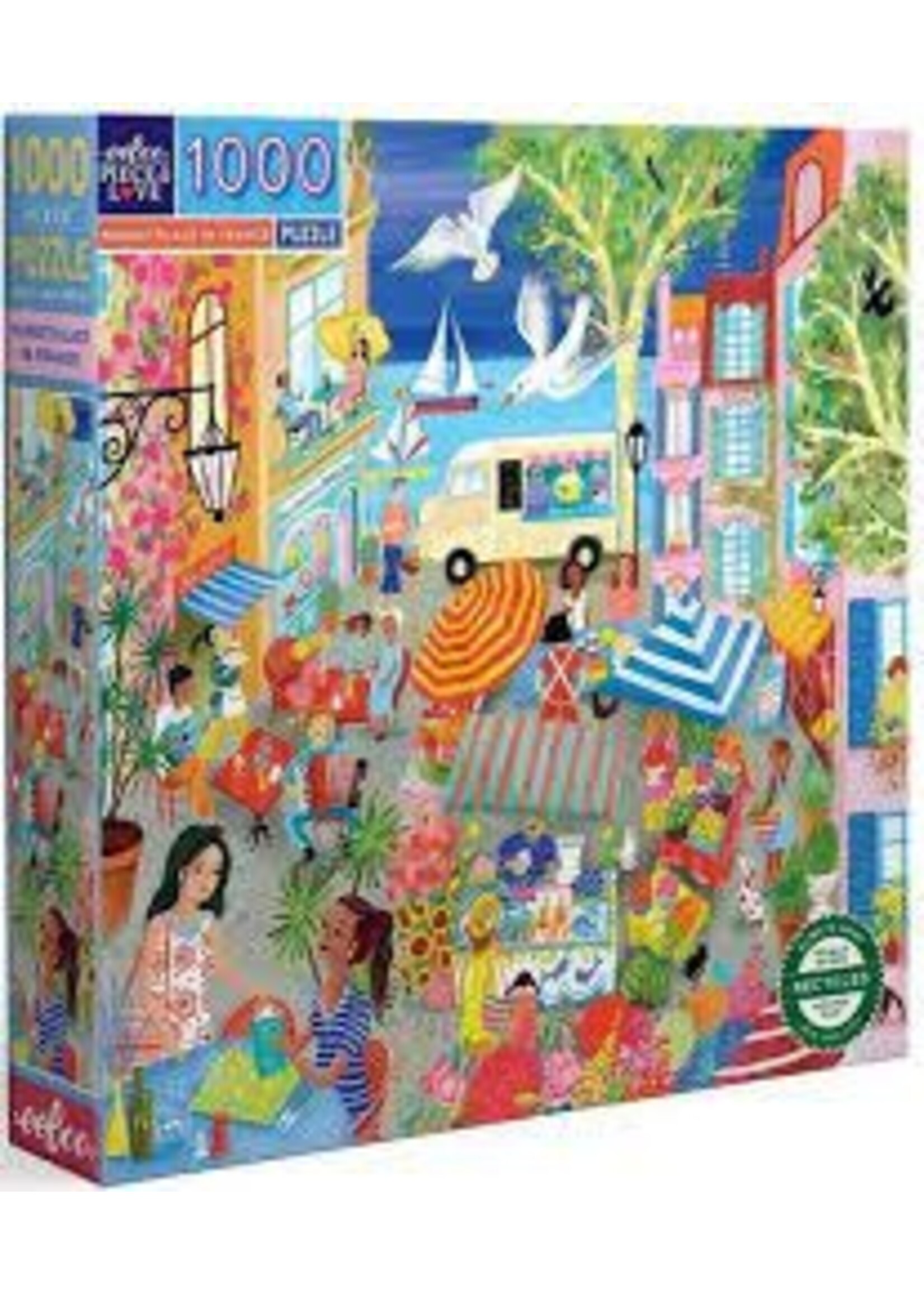 Eeboo Eeboo Puzzel Marketplace in France (1000 stukjes)