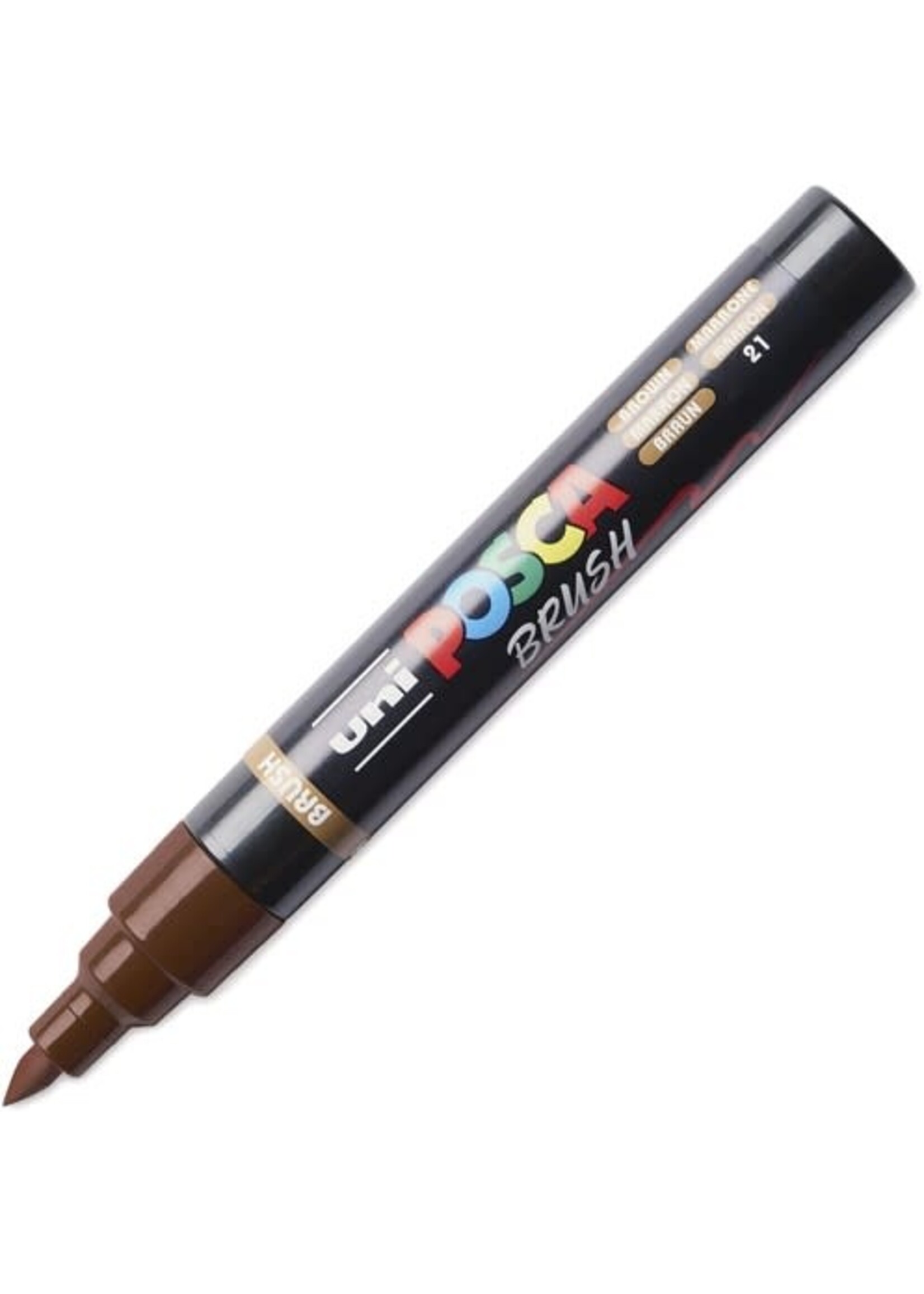Posca Uni Posca Brushmarker 5M Bruin