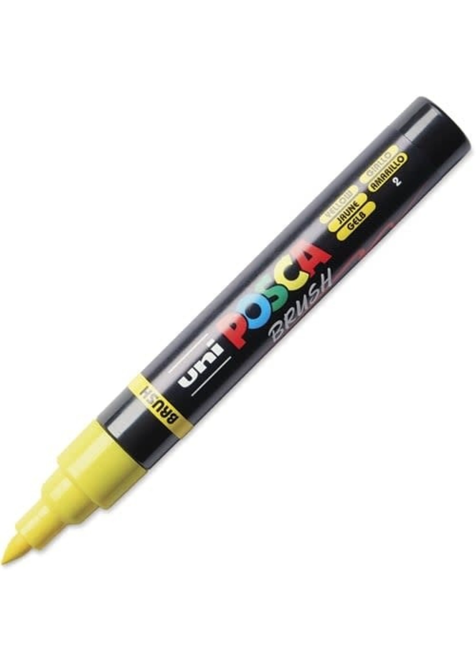 Posca Uni Posca Brushmarker 5M Geel
