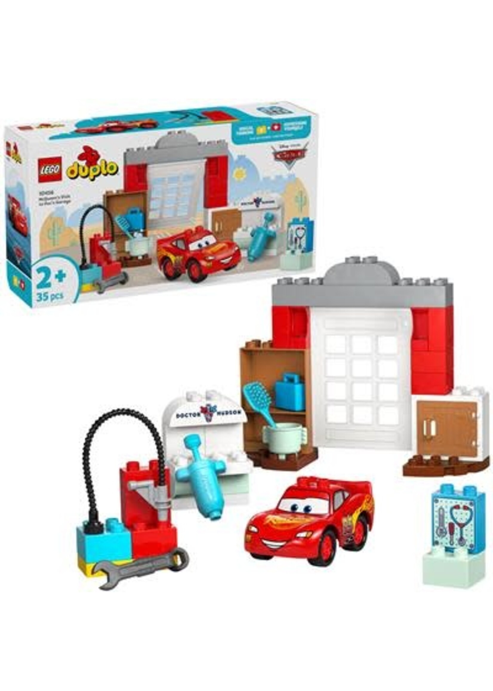 Lego Lego 10456 Duplo Disney McQueen Bezoek Doc Garage