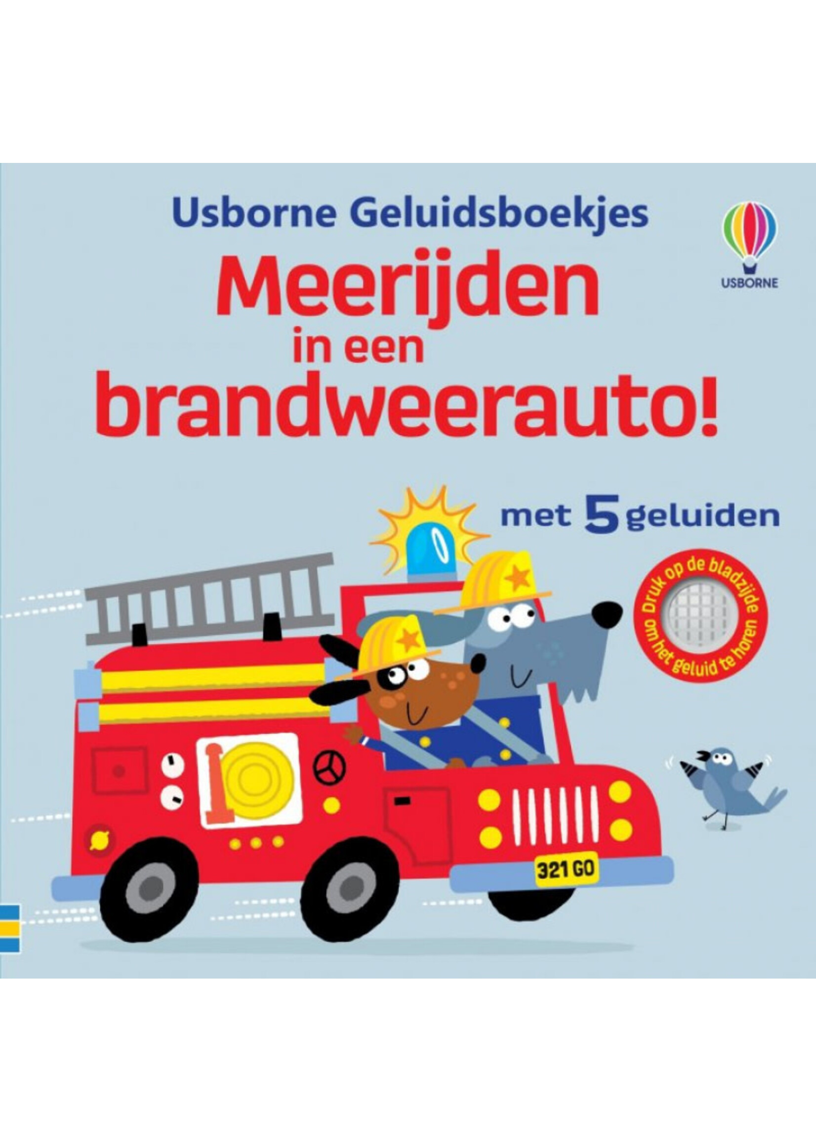 usborne Meerijden in de brandweerauto Geluidenboekje
