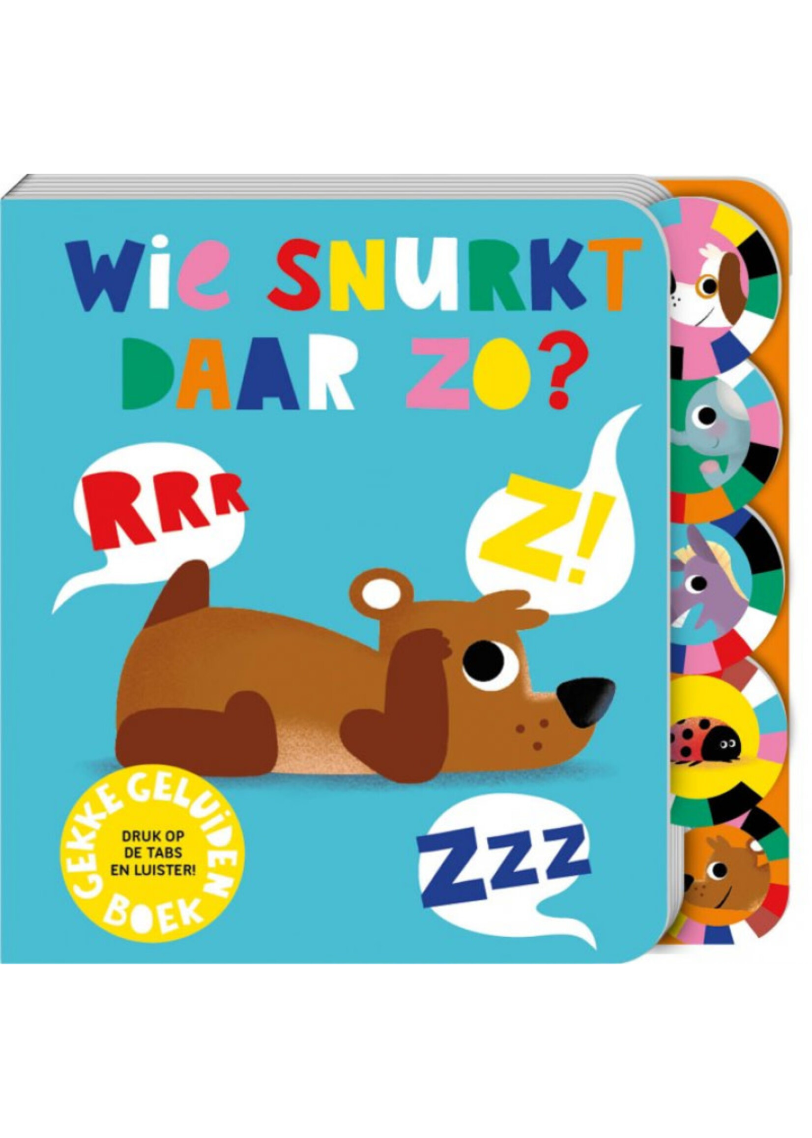 image books Wie snurkt daar zo Geluidboek