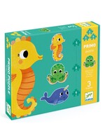 Djeco Djeco 7144 Primo puzzel - In de zee (3 puzzels, 6, 4 en 9 stukjes)