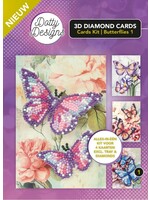 Dotty Designs 3D Diamond Card Kit Butterflies