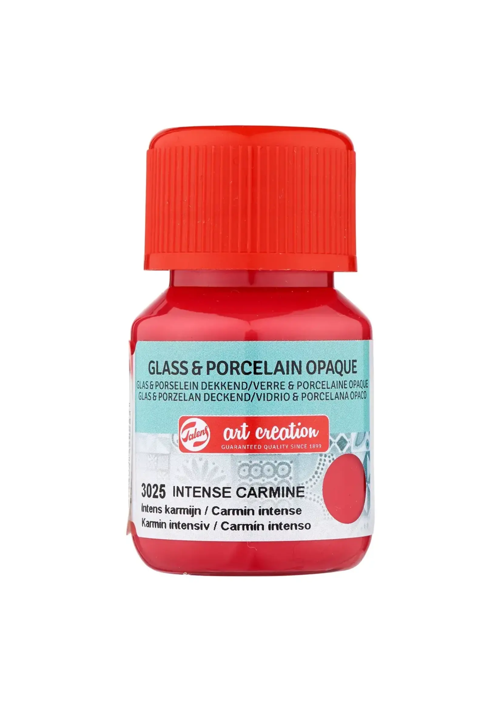 Talens Talens Art Creation Glass & Porcelain Dekkend Fles 30 ml Intens Karmijn 3025