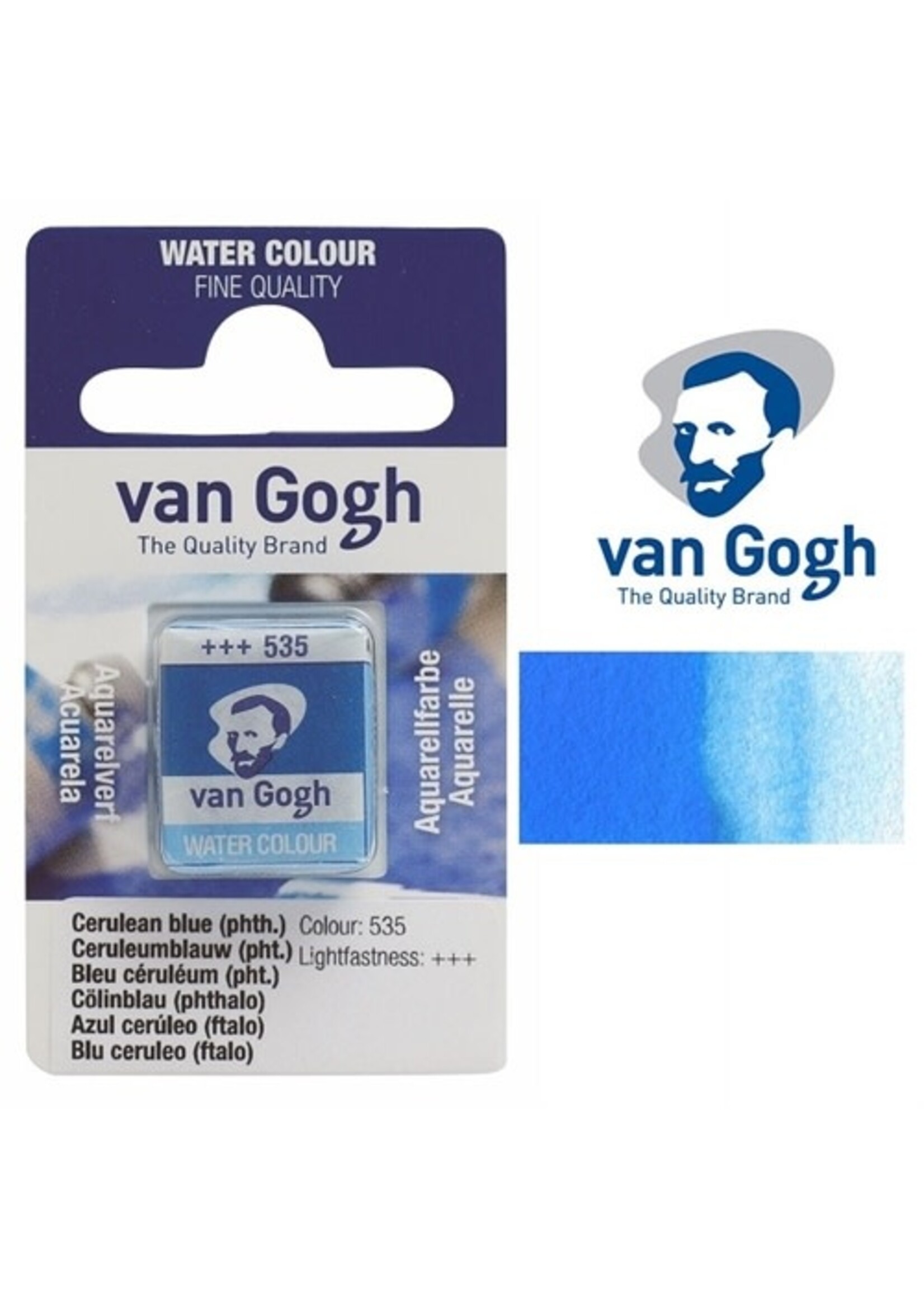 VAN GOGH Van Gogh Aquarelverf Napje 1 piece Ceruleumblauw (Phtalo) 535
