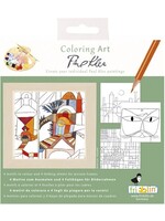 Fridolin Fridolin Coloring Art Kit 4 Kleurplaten met Lijst 15x15 cm