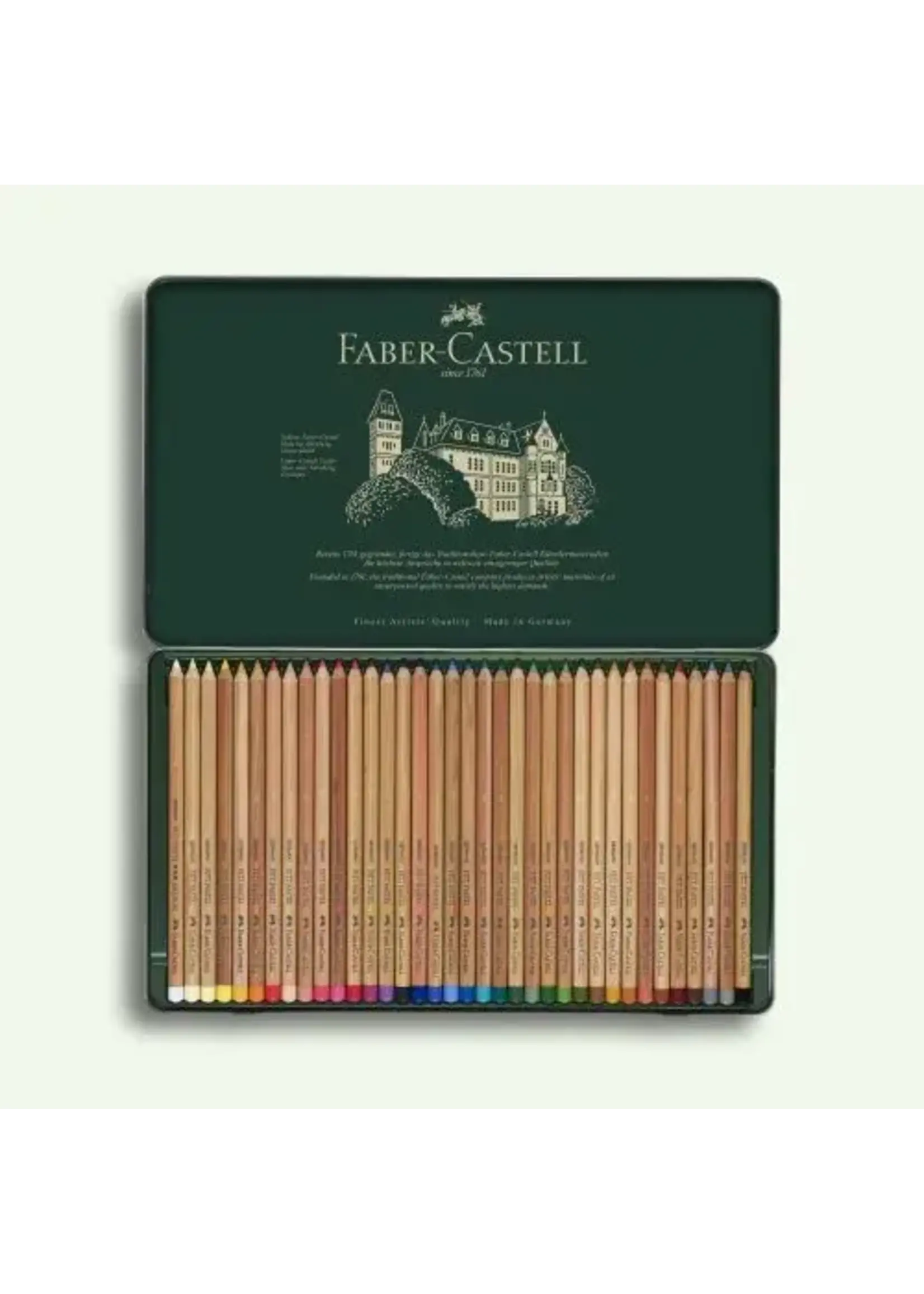 Faber-Castell Pastelpotlood Faber-Castell Pitt metalen etui a 36 stuks