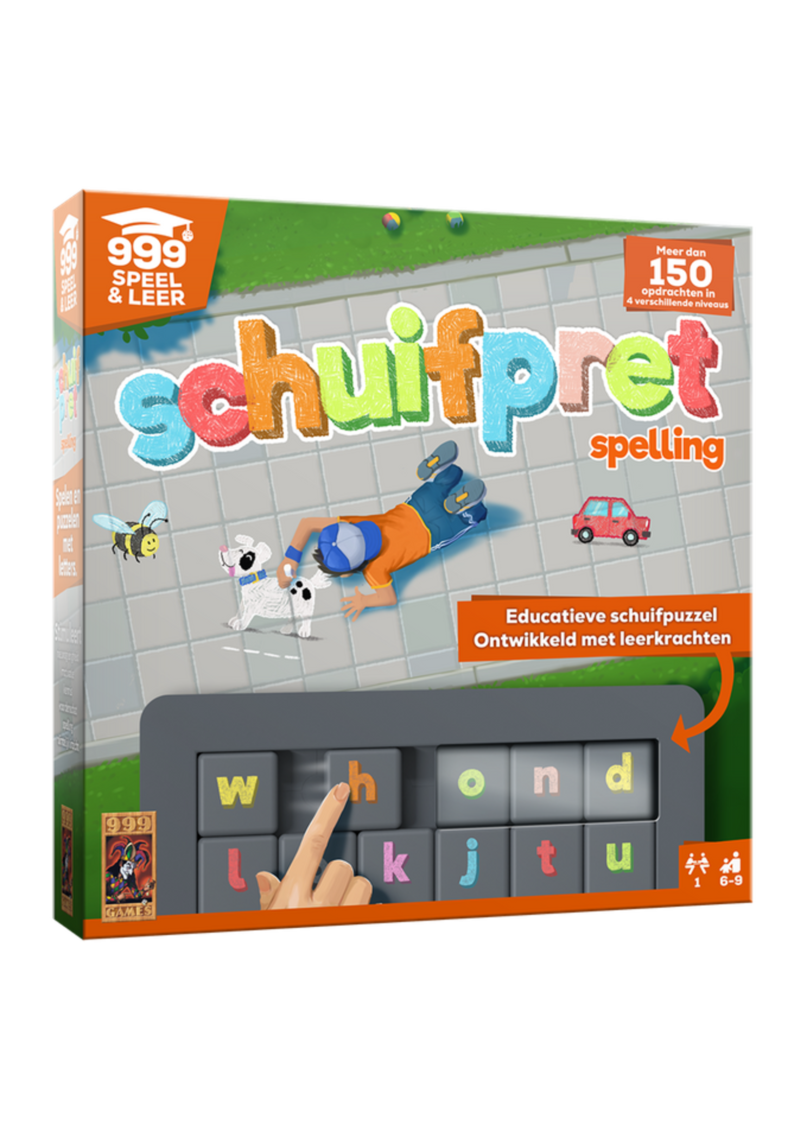 999 Games Schuifpret Spelling