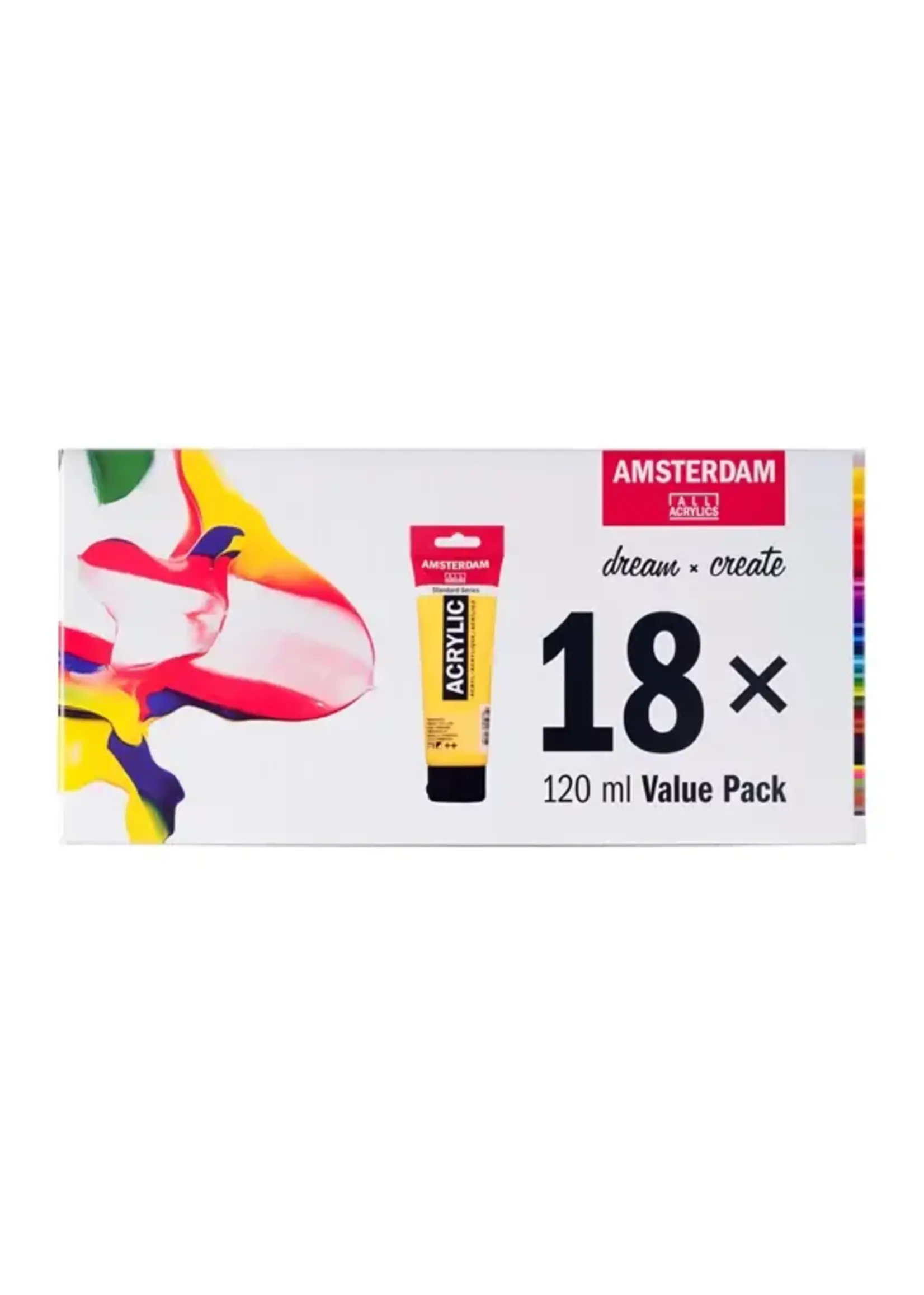 Royal Talens Amsterdam Standard Series acrylverf voordeelverpakking | 18 x 120 ml