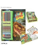 Dino World Dino World kleurboek met kleurpotloden