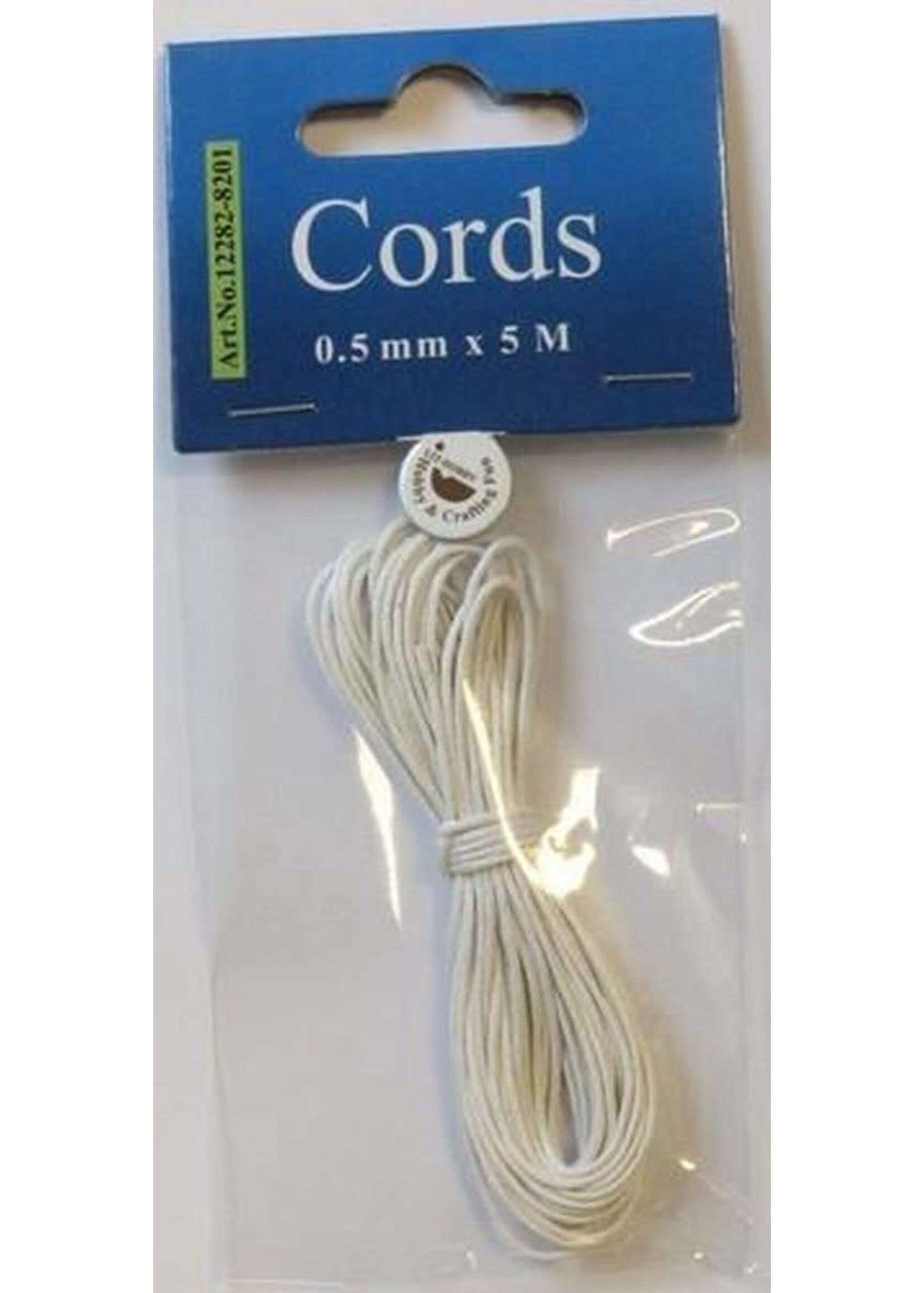 Hobby & crafting Fun Waxed Cotton cord 0.5mm/5 meter