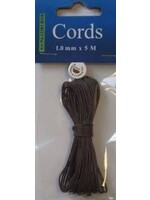 Hobby & crafting Fun Waxed cotton cord 0.5 mm/5 meter bruin