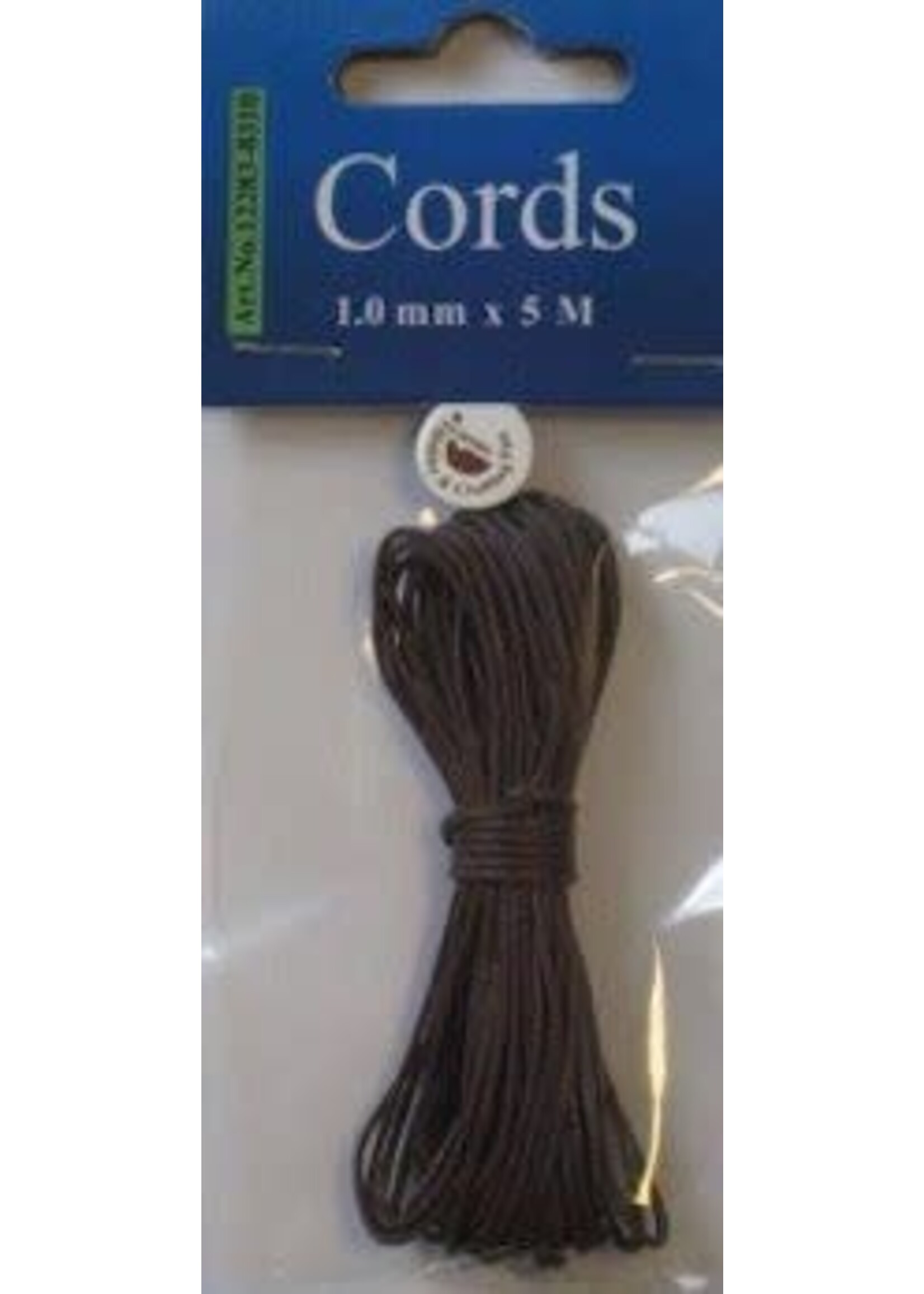 Hobby & crafting Fun Waxed cotton cord 0.5 mm/5 meter bruin