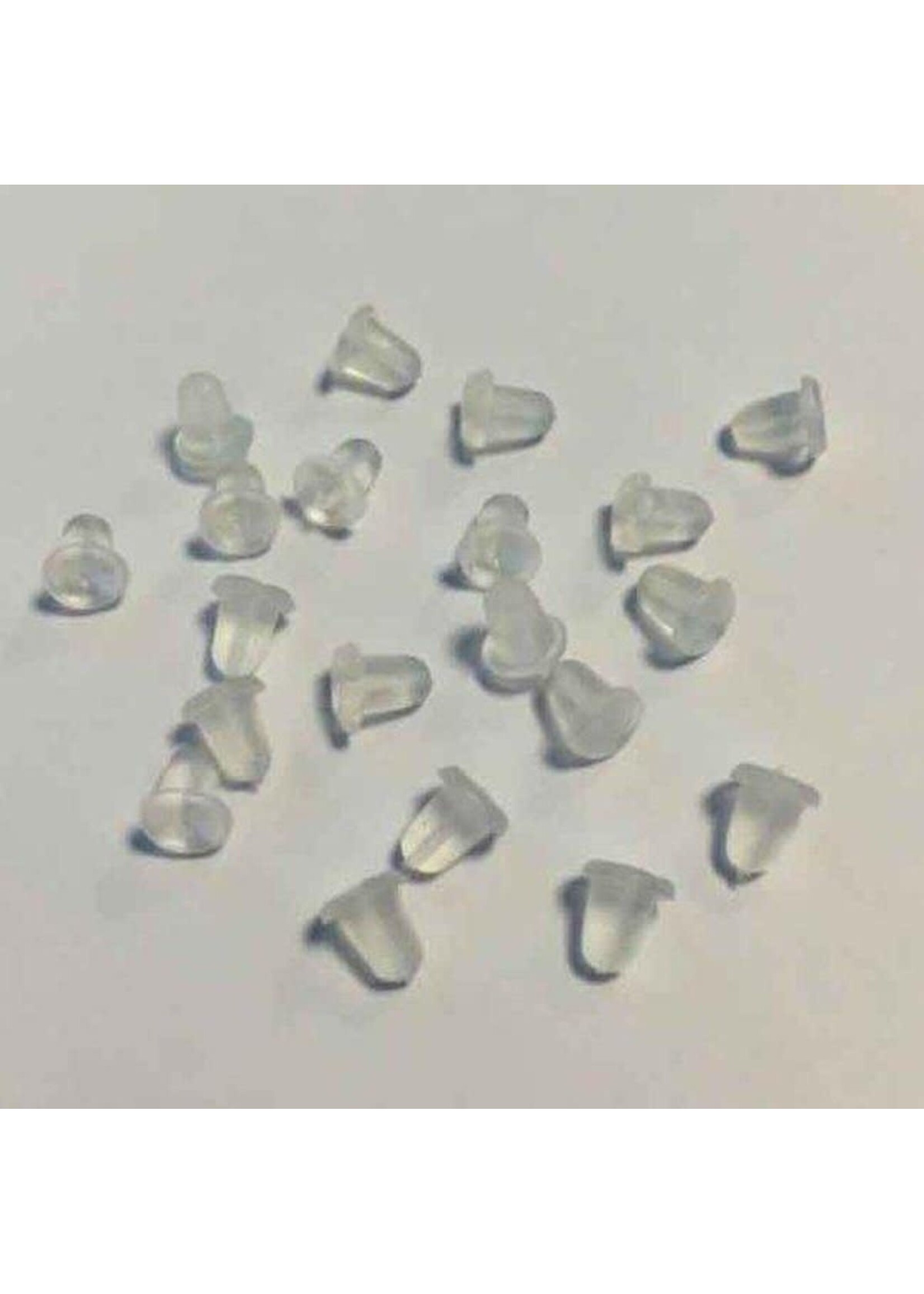 Hobby & crafting Fun Sillicone earclutch doorzichtig (20 stuks)