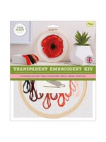 Westdesign Borduurpakket - Papaver- Transparant