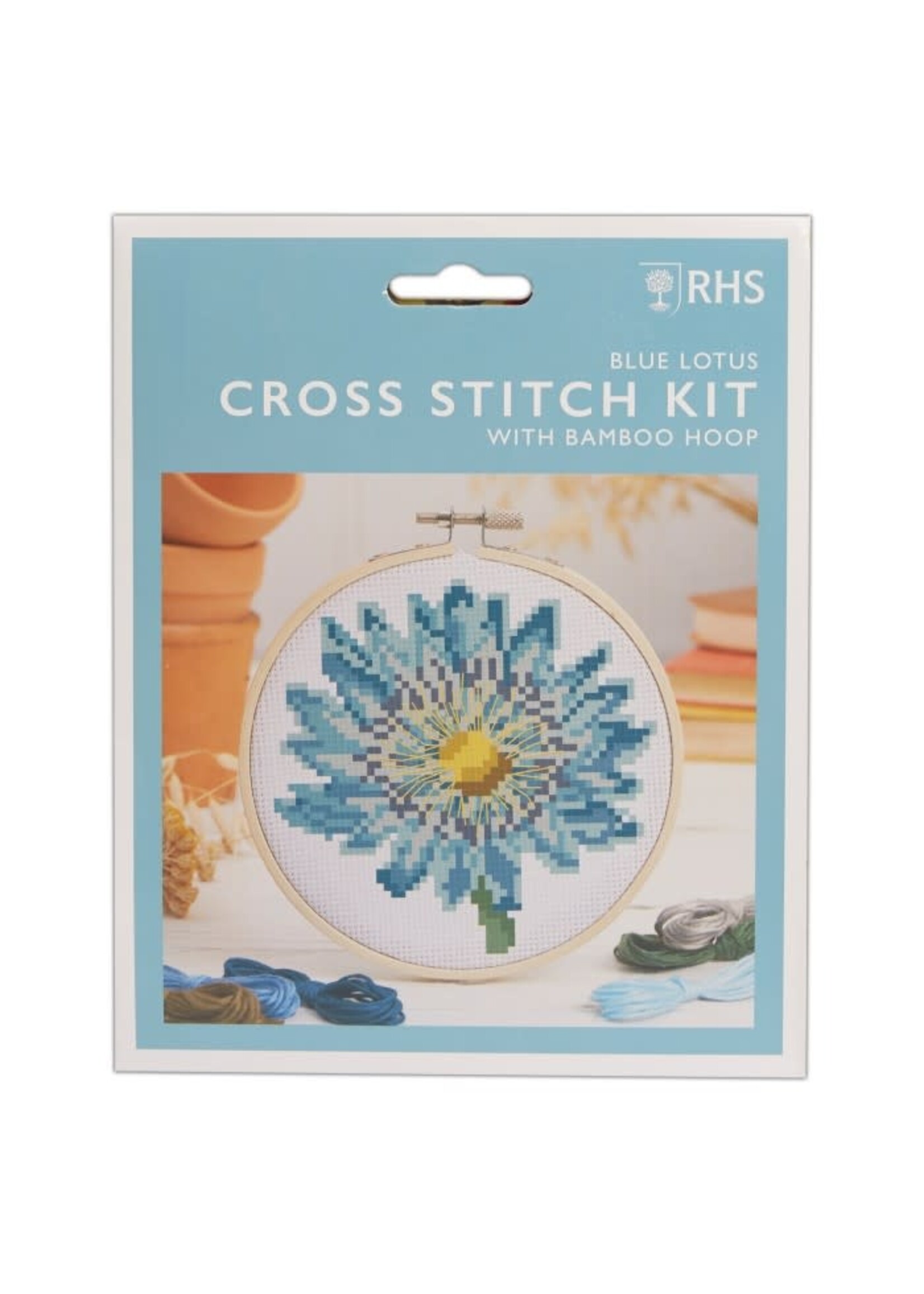 RHS Kruissteek Kit - Blauwe Lotus