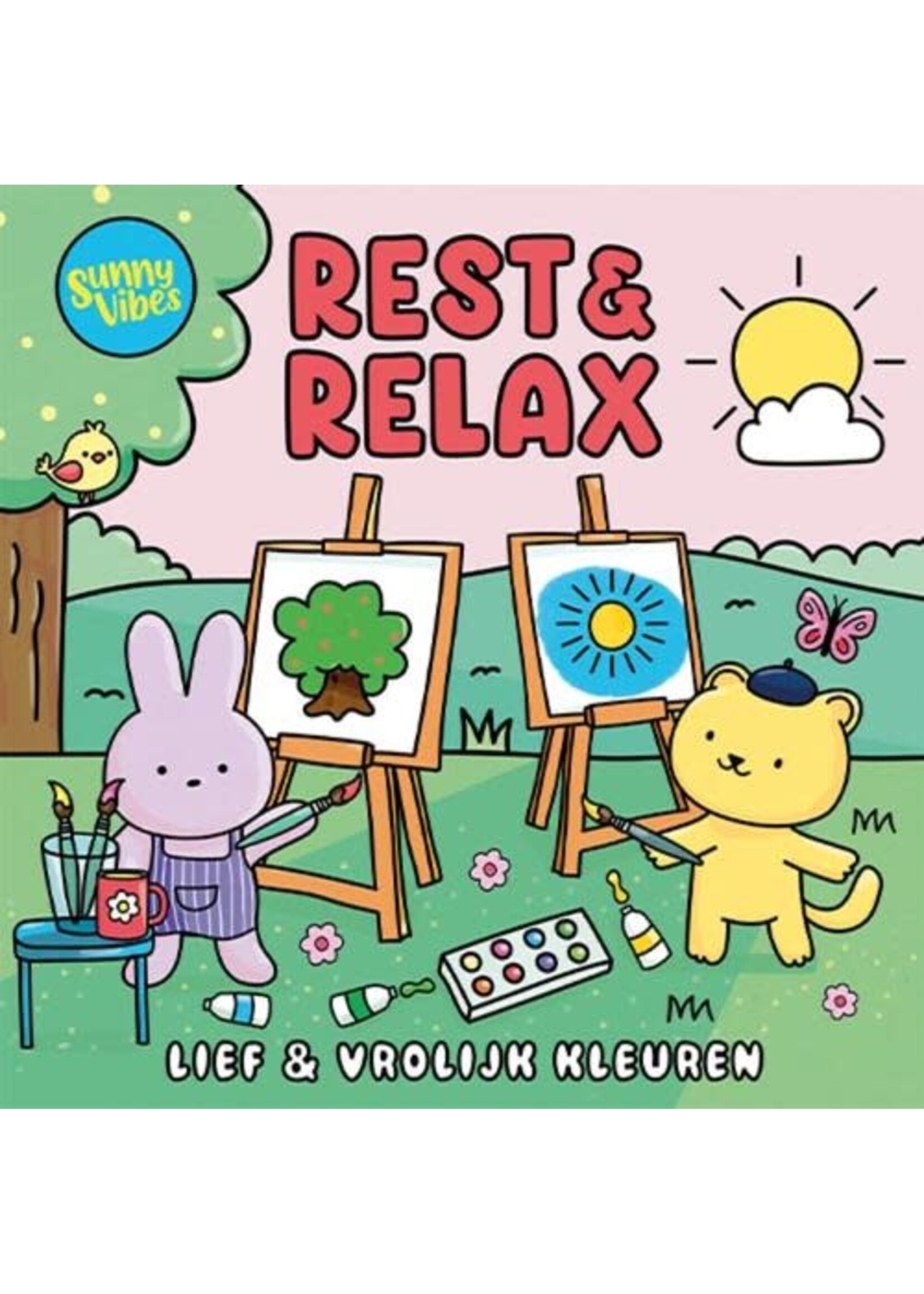 de Lantaarn Sunny vibes - Rest & relax kleurboek peuter
