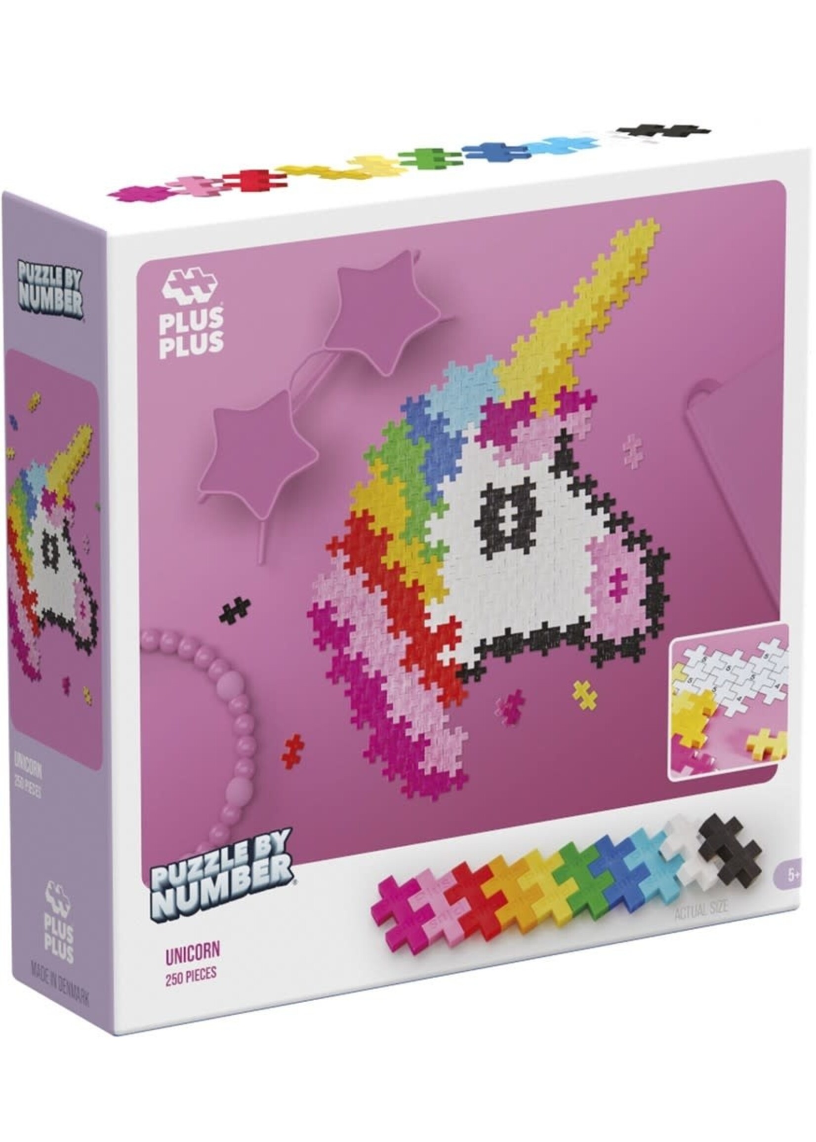 Plus-Plus Eenhoorn Puzzle by Number Plus-Plus 250 stukjes (3929)