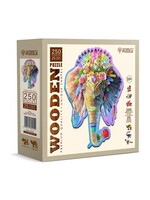 woodencity Wooden Puzzel - Elegant Elephant (250 stukjes)
