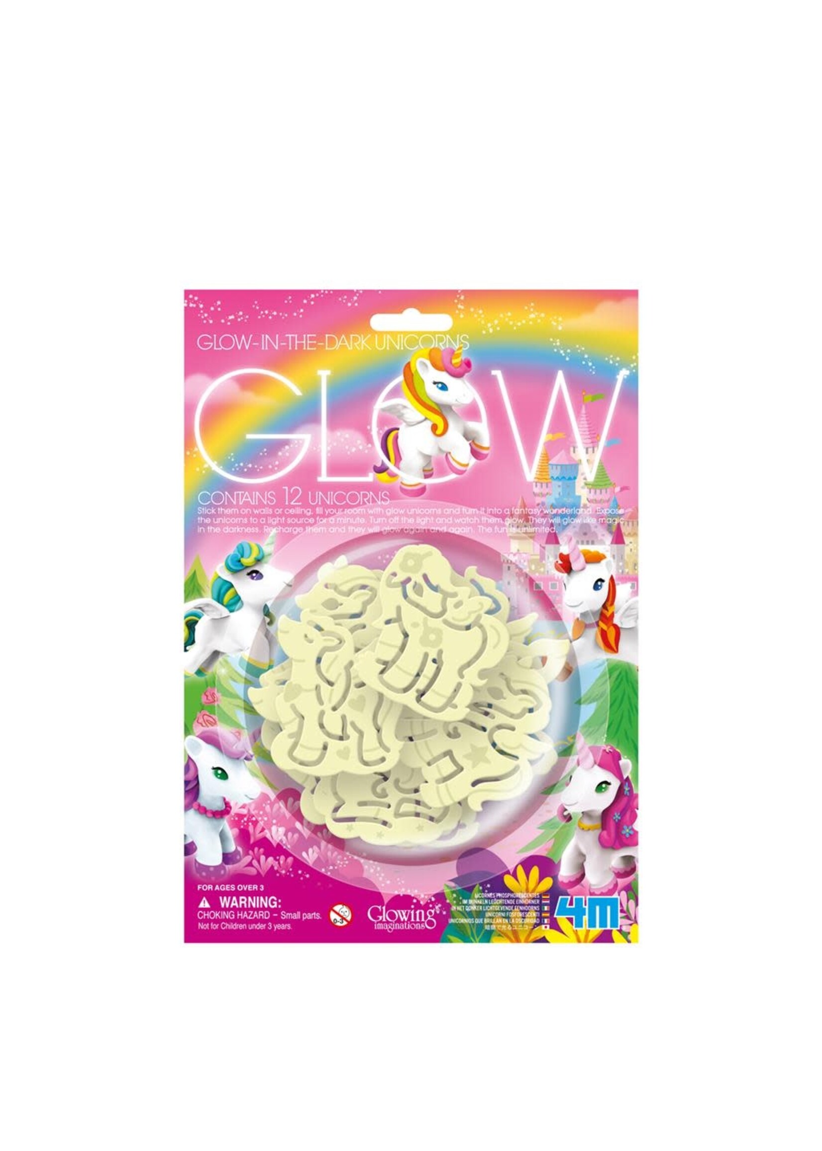 4M 4M glow in the dark eenhoorn stickers