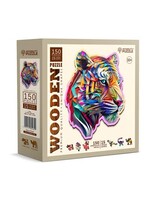 woodencity Wooden Puzzel - Colorful Tiger (150 stukjes)