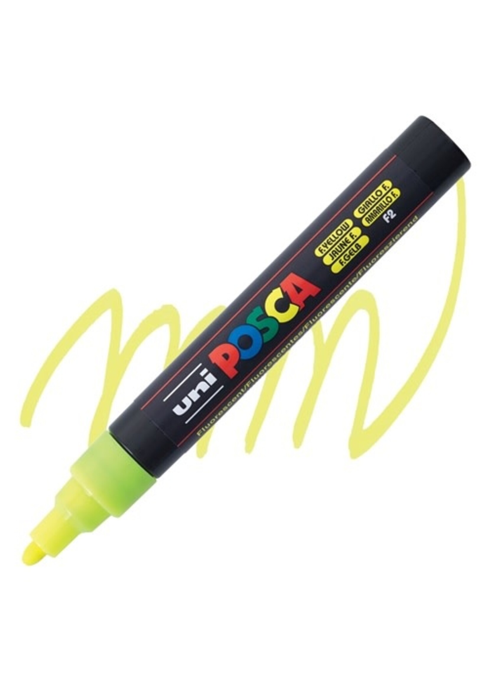 Posca Uni Posca Verfmarker 5M Neon Geel