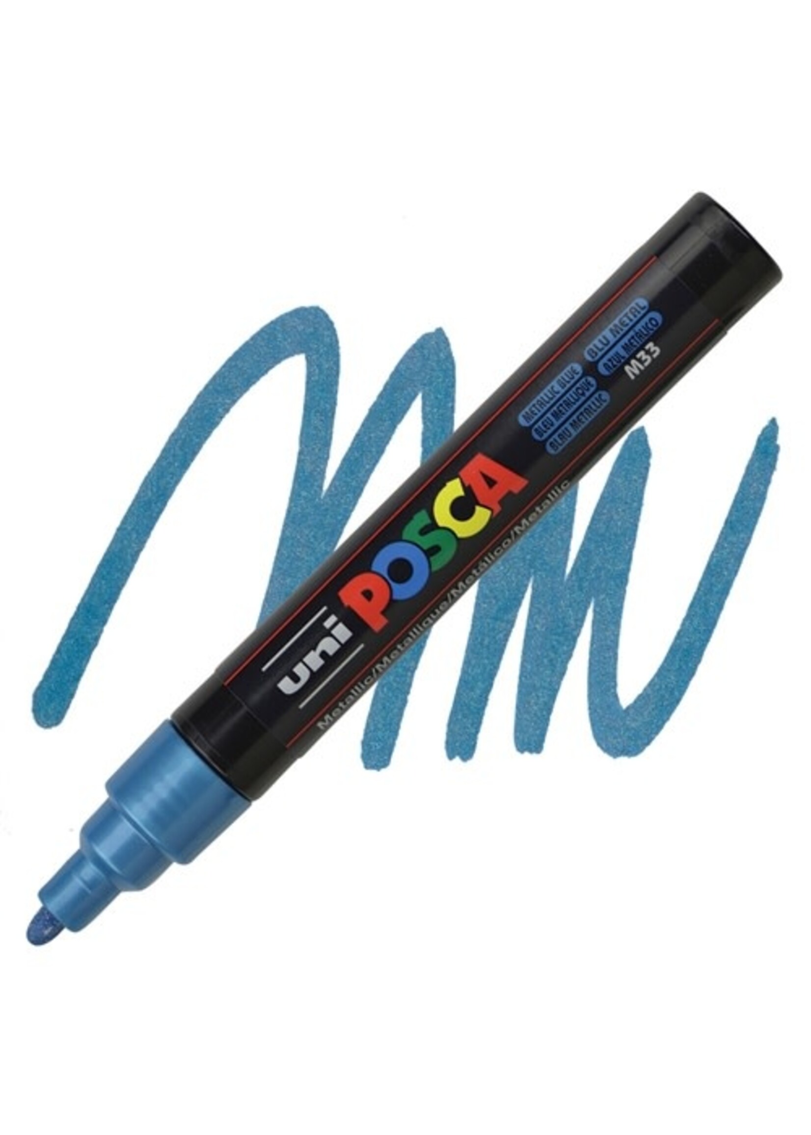 Posca Uni Posca Verfmarker 5M Metallic Blauw