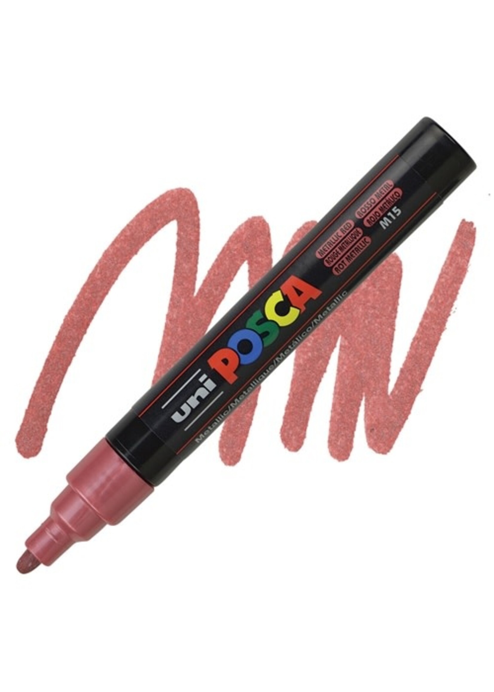 Posca Uni Posca Verfmarker 5M Metallic Rood