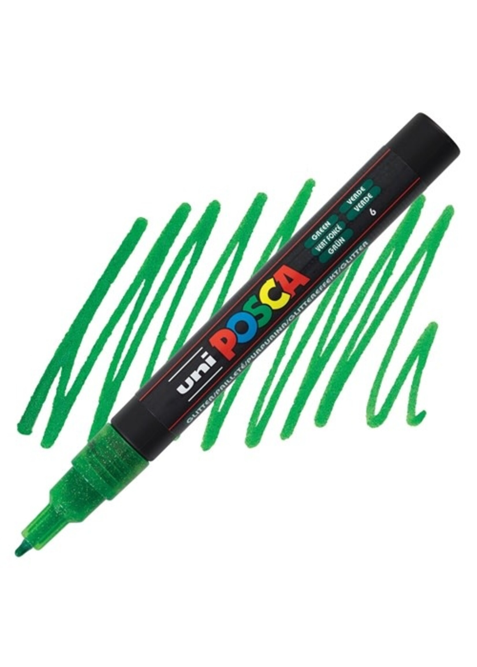 Posca Uni Posca Verfmarker 3M Glitter Lichtgroen