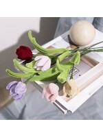 CChobby Creative Company mini hobbyset bloemen van chenilledraad tulpen