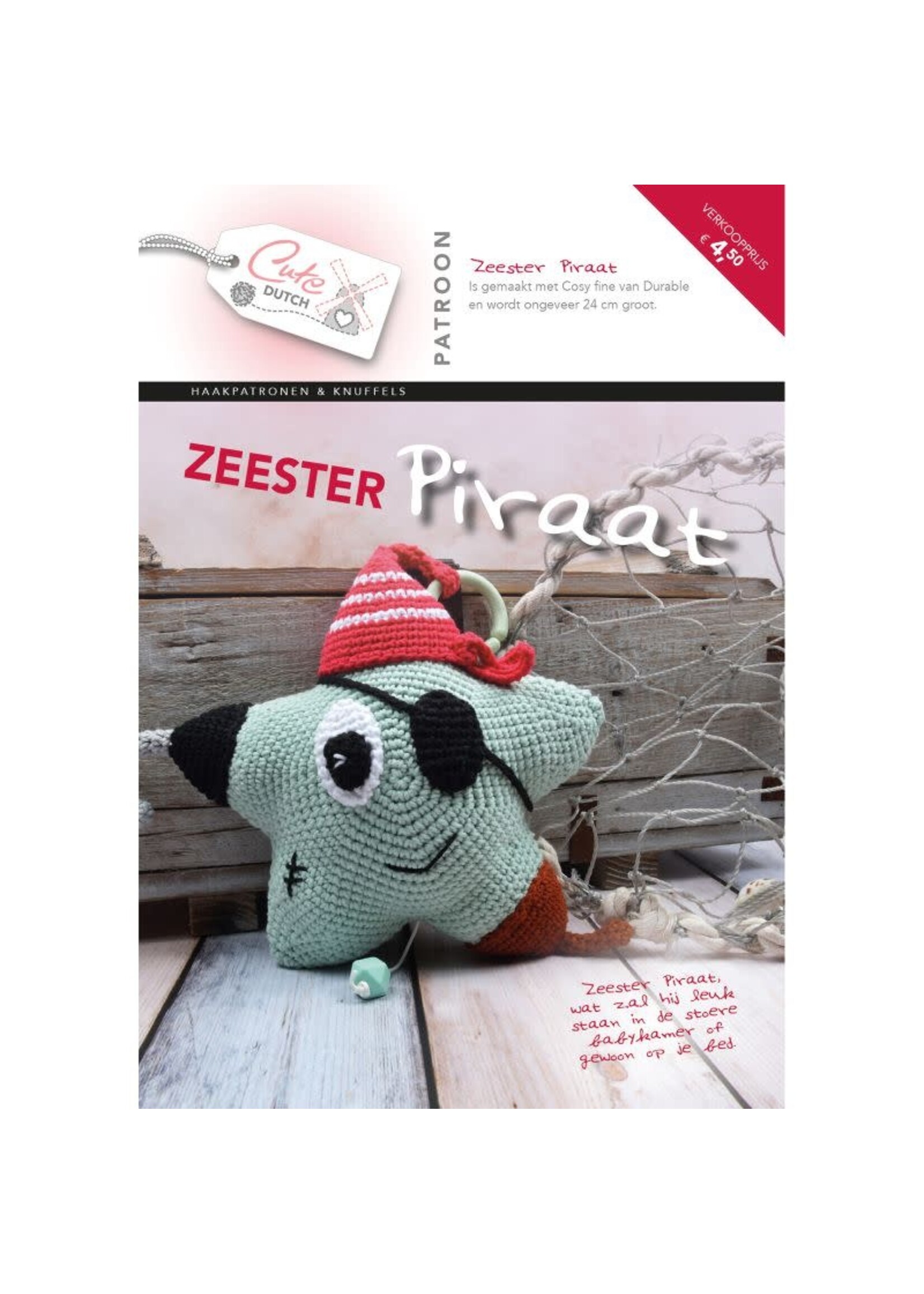 Cute Dutch Zeester piraat patroon boekje