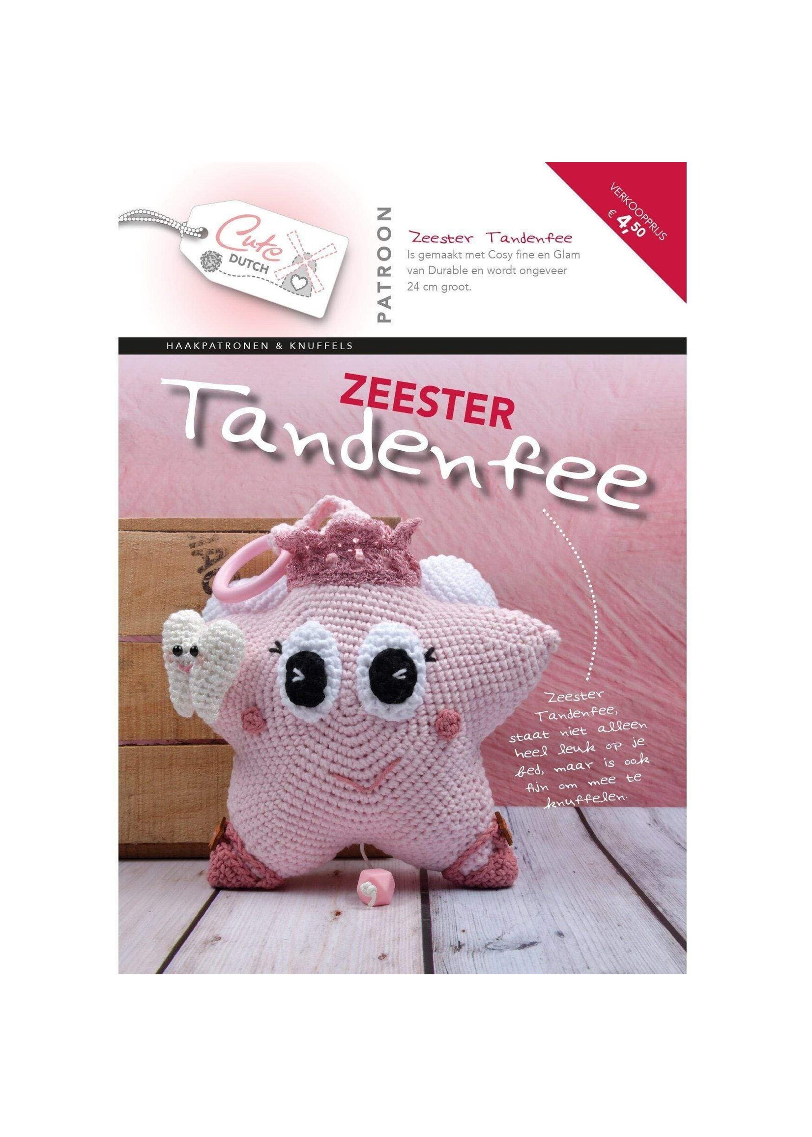 Cute Dutch Zeester Tandenfee patroon boekje