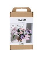 CChobby Creative Company Hobbyset Bloemen van Chenilledraad Pastelkleuren