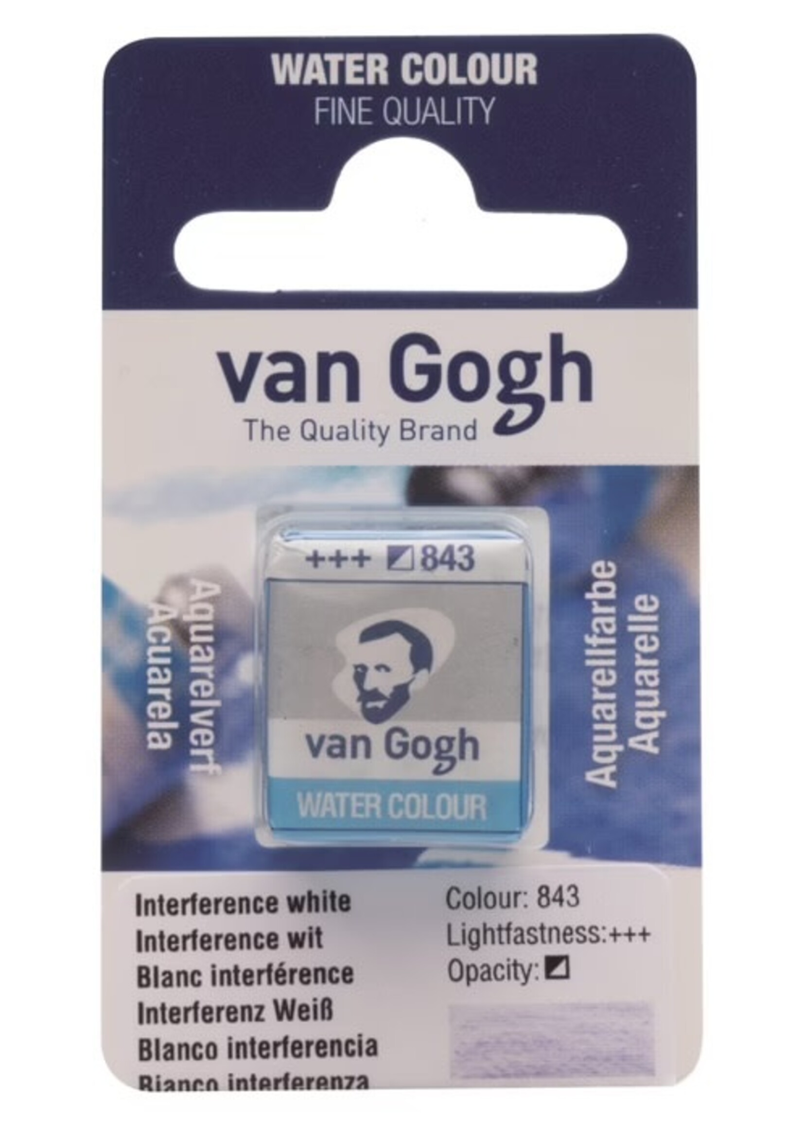 VAN GOGH Van Gogh Aquarelverf Napje 1 piece Interference Wit 843