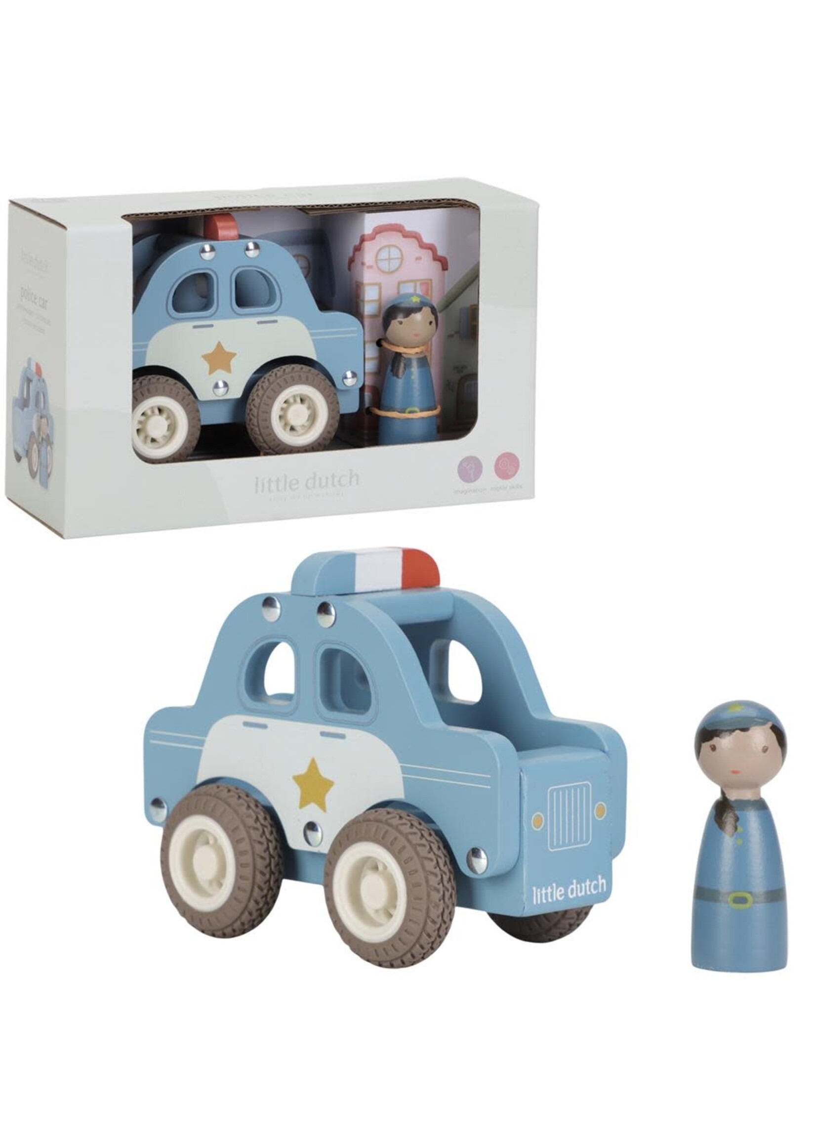 Little Dutch Little Dutch Politiewagen Met Pegdoll FSC