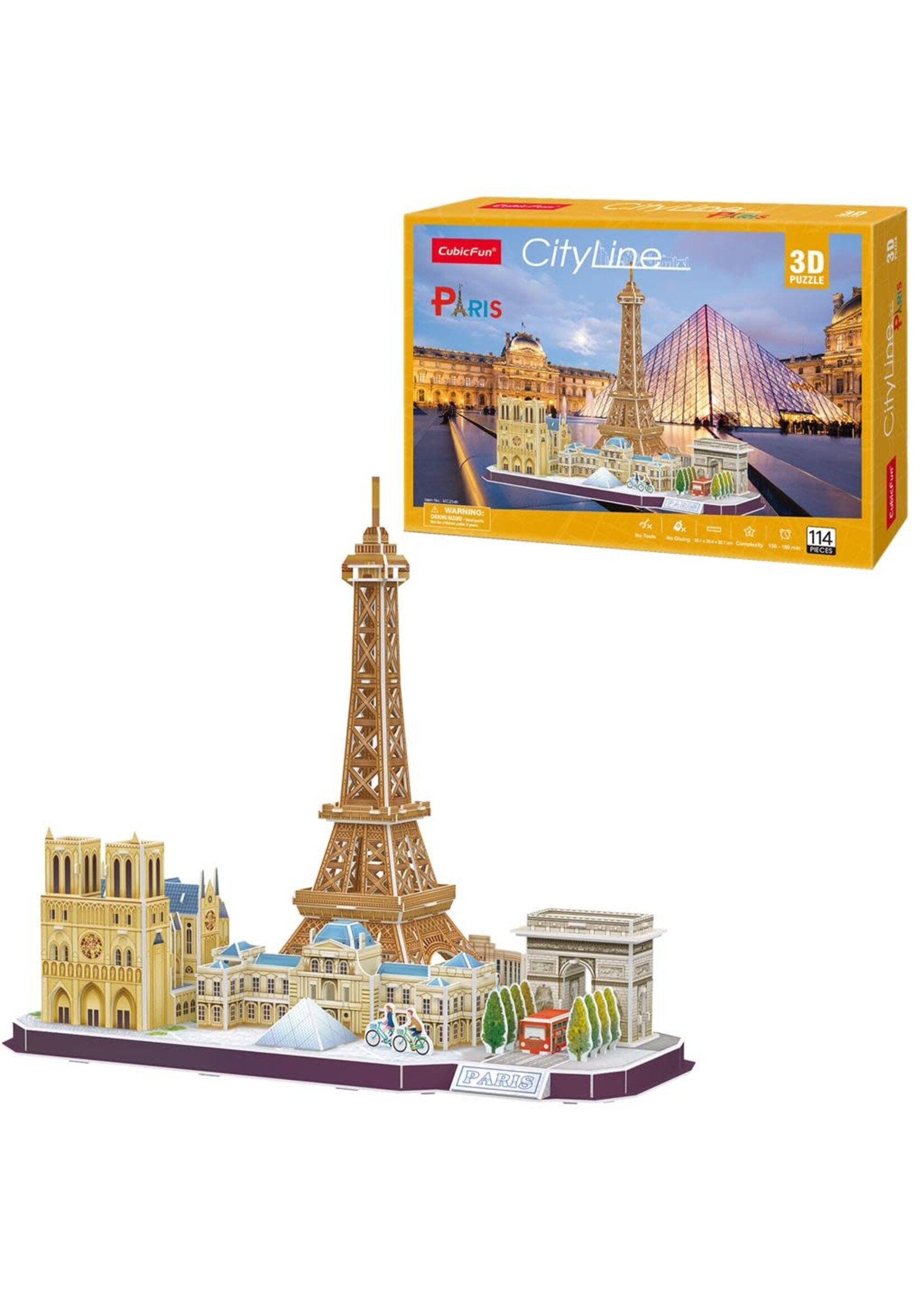 Cubic Fun Cubic Fun 3d Puzzel City Line Parijs