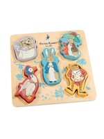 Rainbow Wooden Puzzles Pieter Konijn houten legpuzzel 5 stukjes