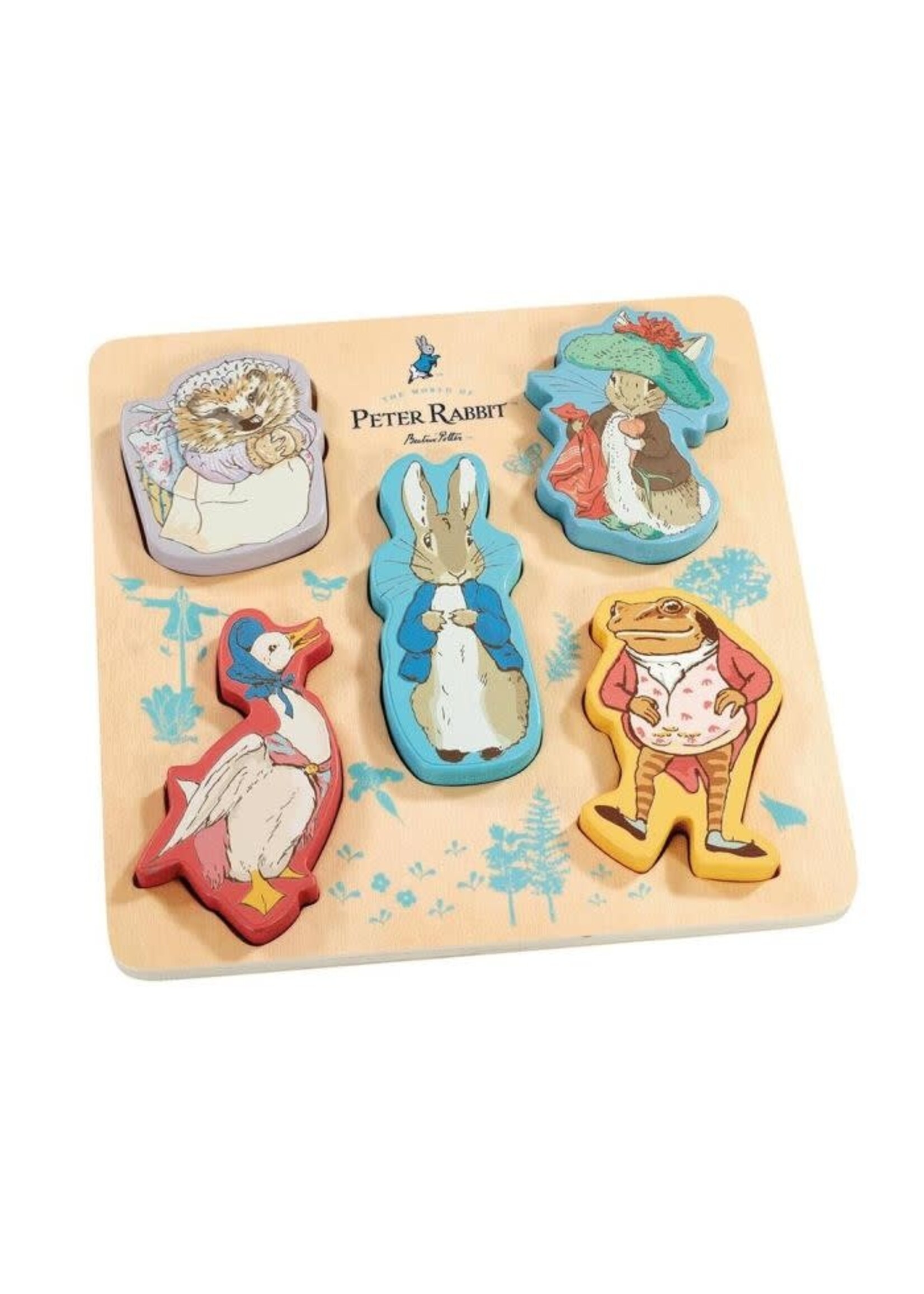 Rainbow Wooden Puzzles Pieter Konijn houten legpuzzel 5 stukjes