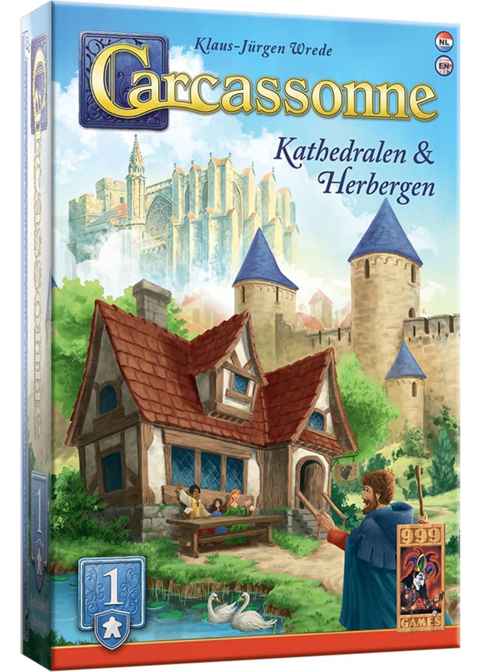 999 Games 999 Games Carcassonne - Kathedralen & Herbergen ( nieuwe versie uitbreiding 1)