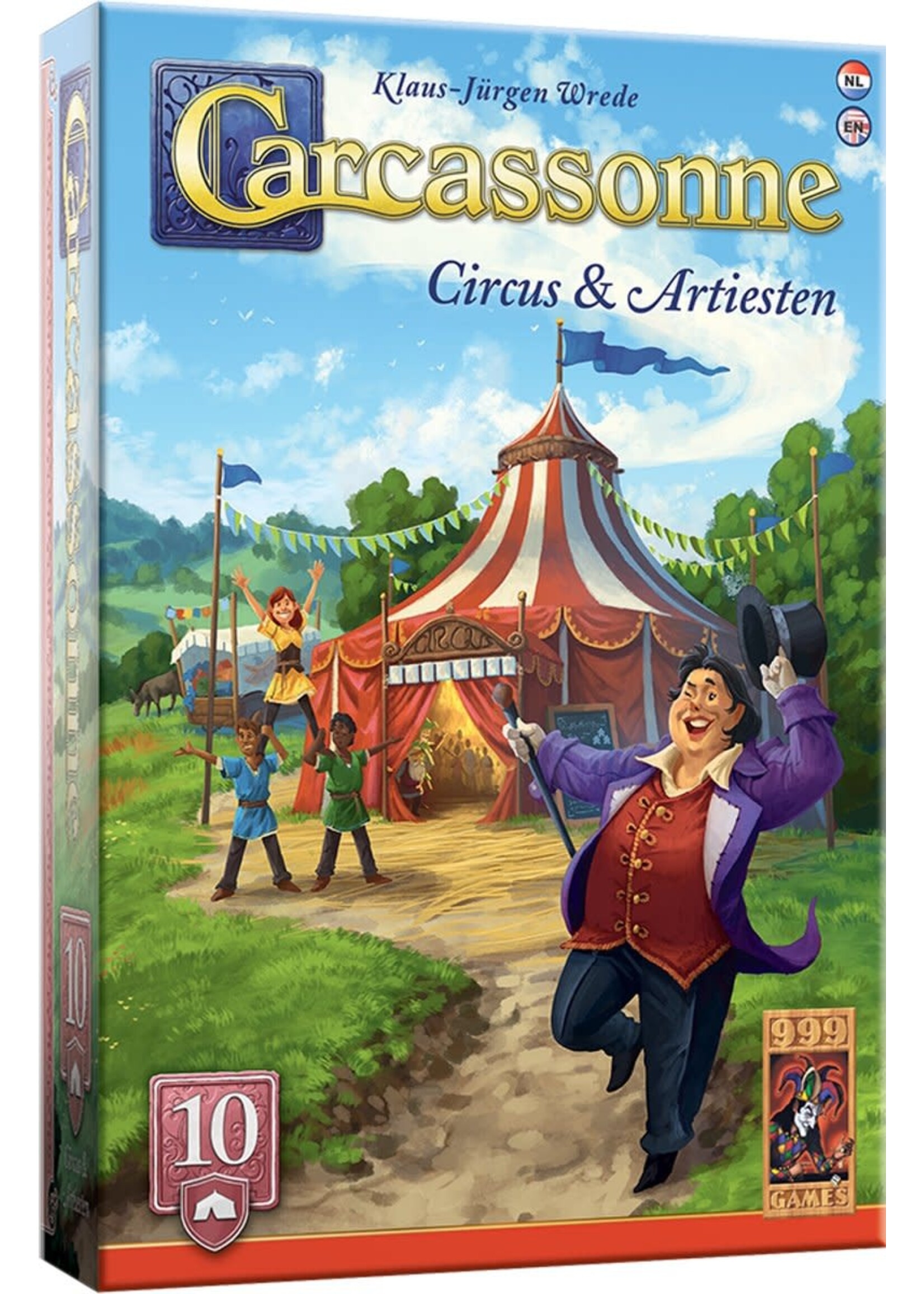 999 Games 999 Games Carcassonne Circus & Artiesten (nieuwe versie uitbreiding 10)